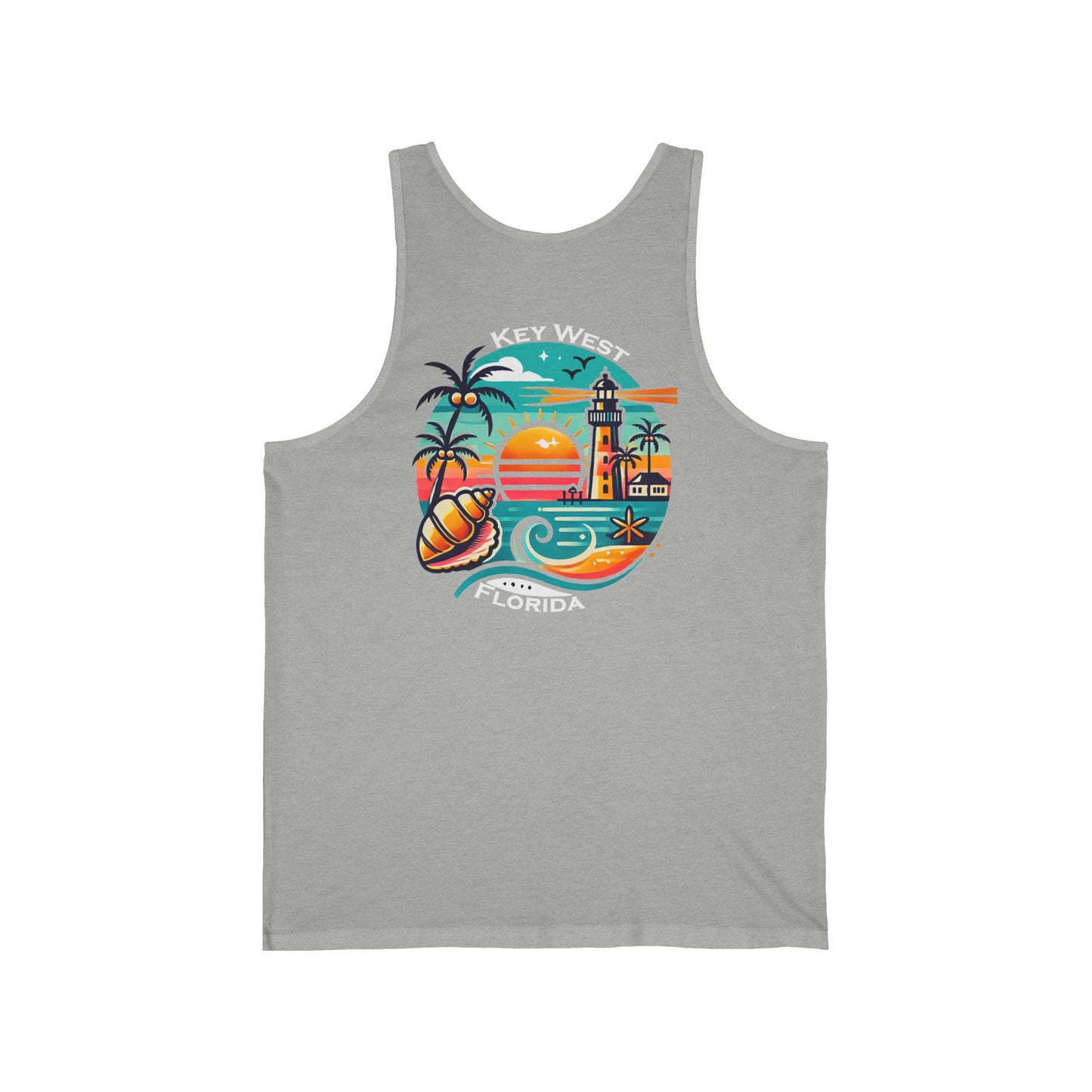 Vibrant Key West Unisex Jersey Tank