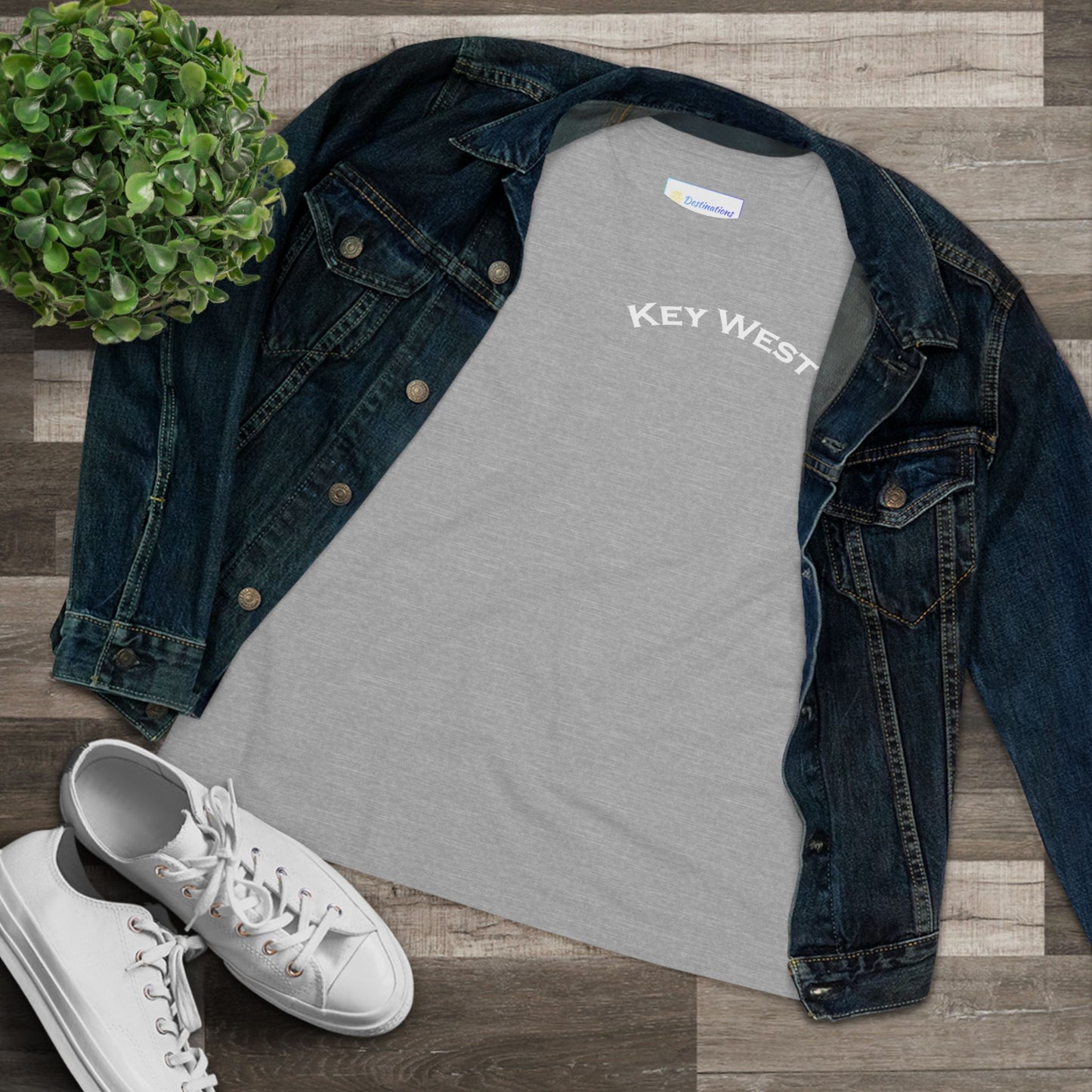 Vibrant Key West Women's Cotton Tee