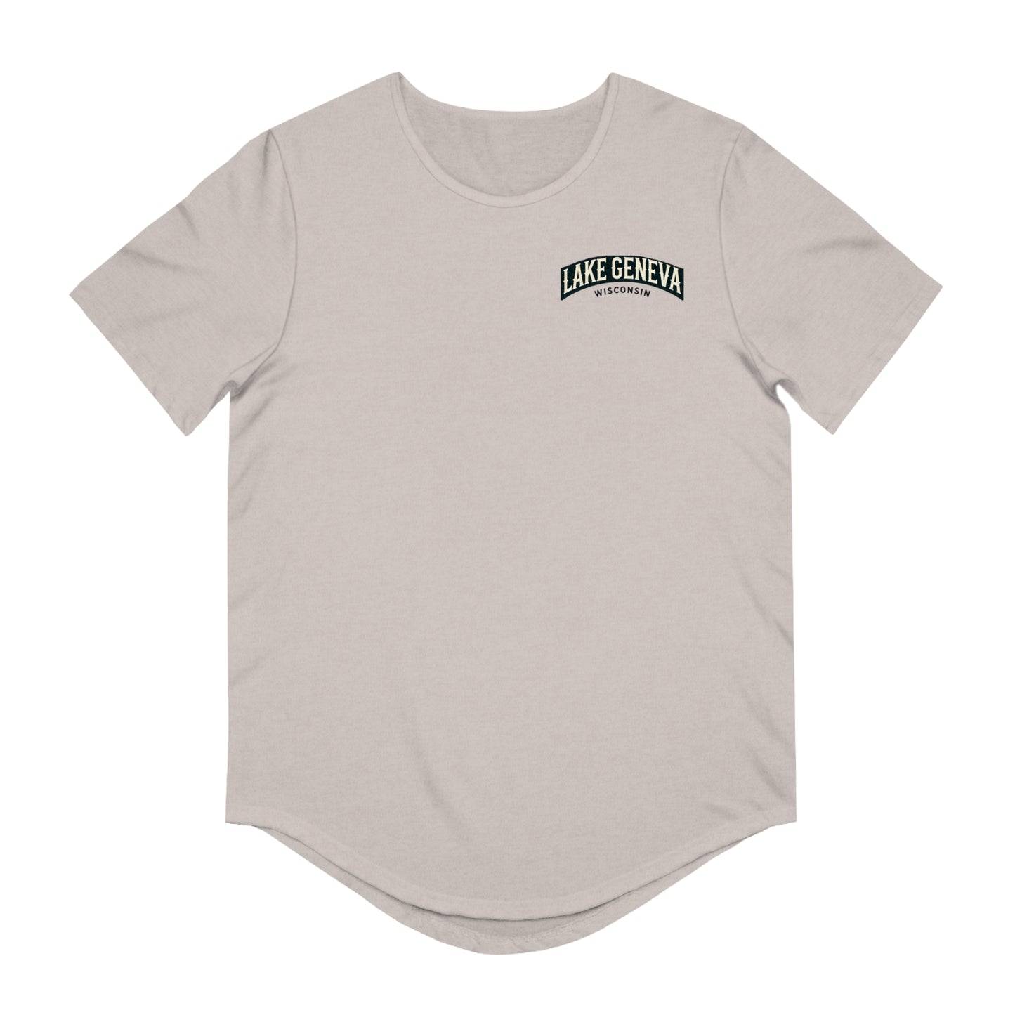 Vintage Lake Geneva Men's Jersey Curved Hem Tee