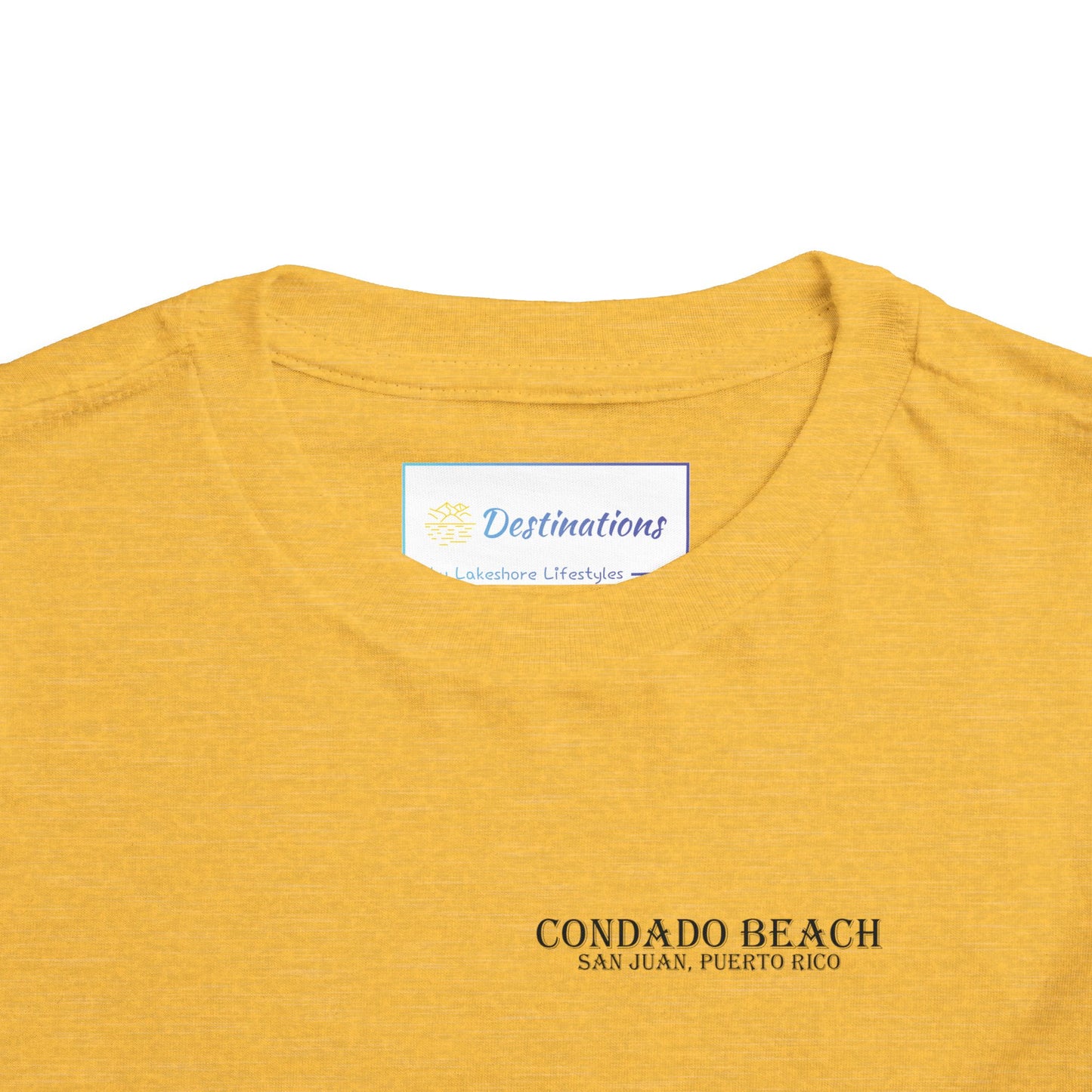 Coastal Vibes Condado Beach Unisex Toddler Short Sleeve Tee