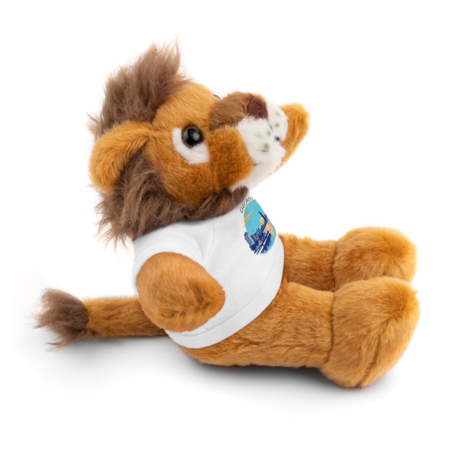 Retro Chicago Sunset Stuffed Animals with Tee