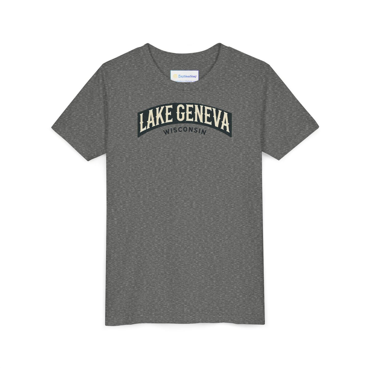 Vintage Lake Geneva Unisex Youth Short Sleeve Tee