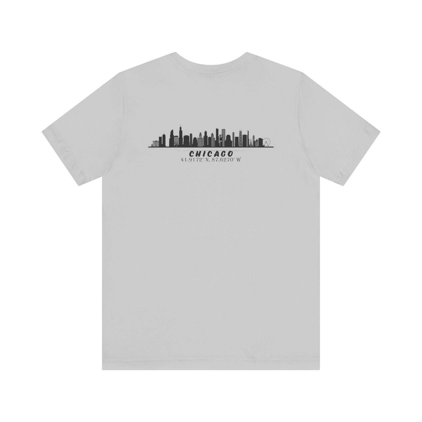 Latitudes Chicago Skyline Unisex Jersey Short Sleeve Tee