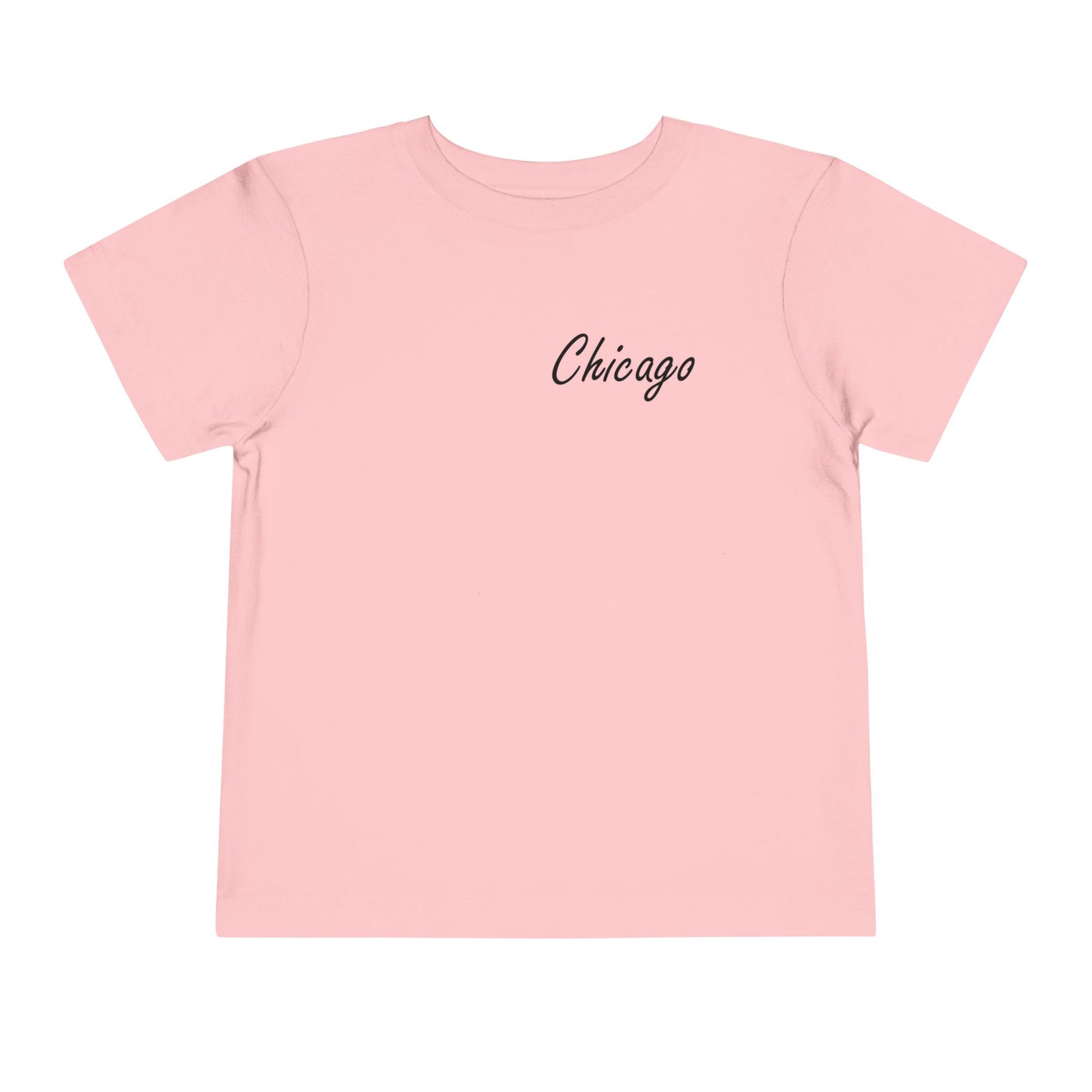 Elegant Chicago Skyline Unisex Toddler Short Sleeve Tee