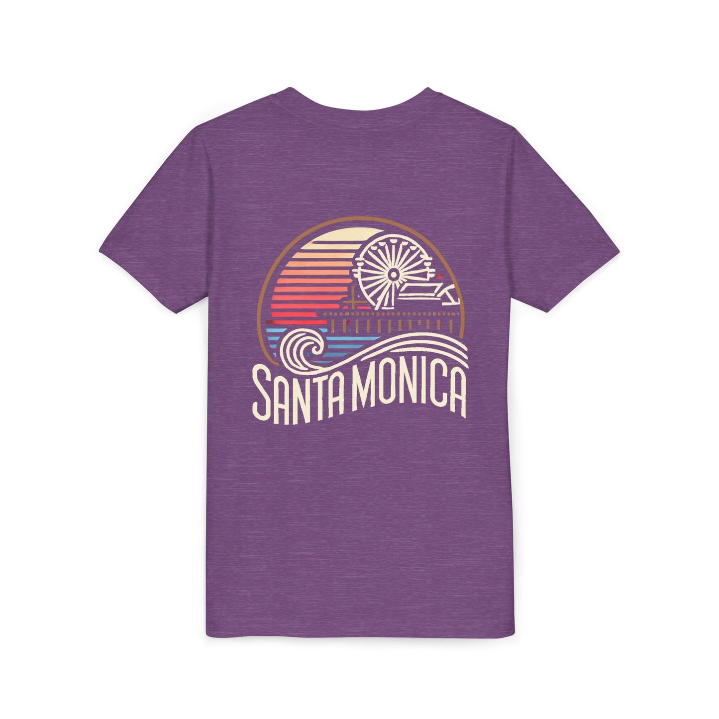 Vibrant Santa Monica Youth Short Sleeve Tee