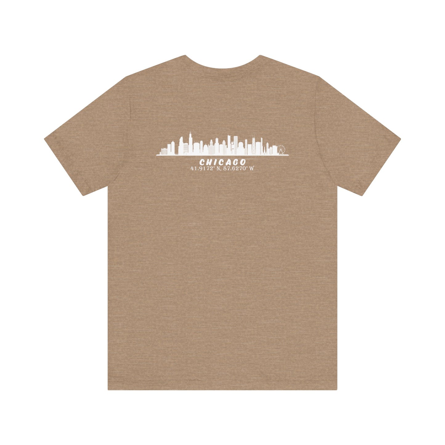 Latitudes Chicago Skyline Unisex Jersey Short Sleeve Tee
