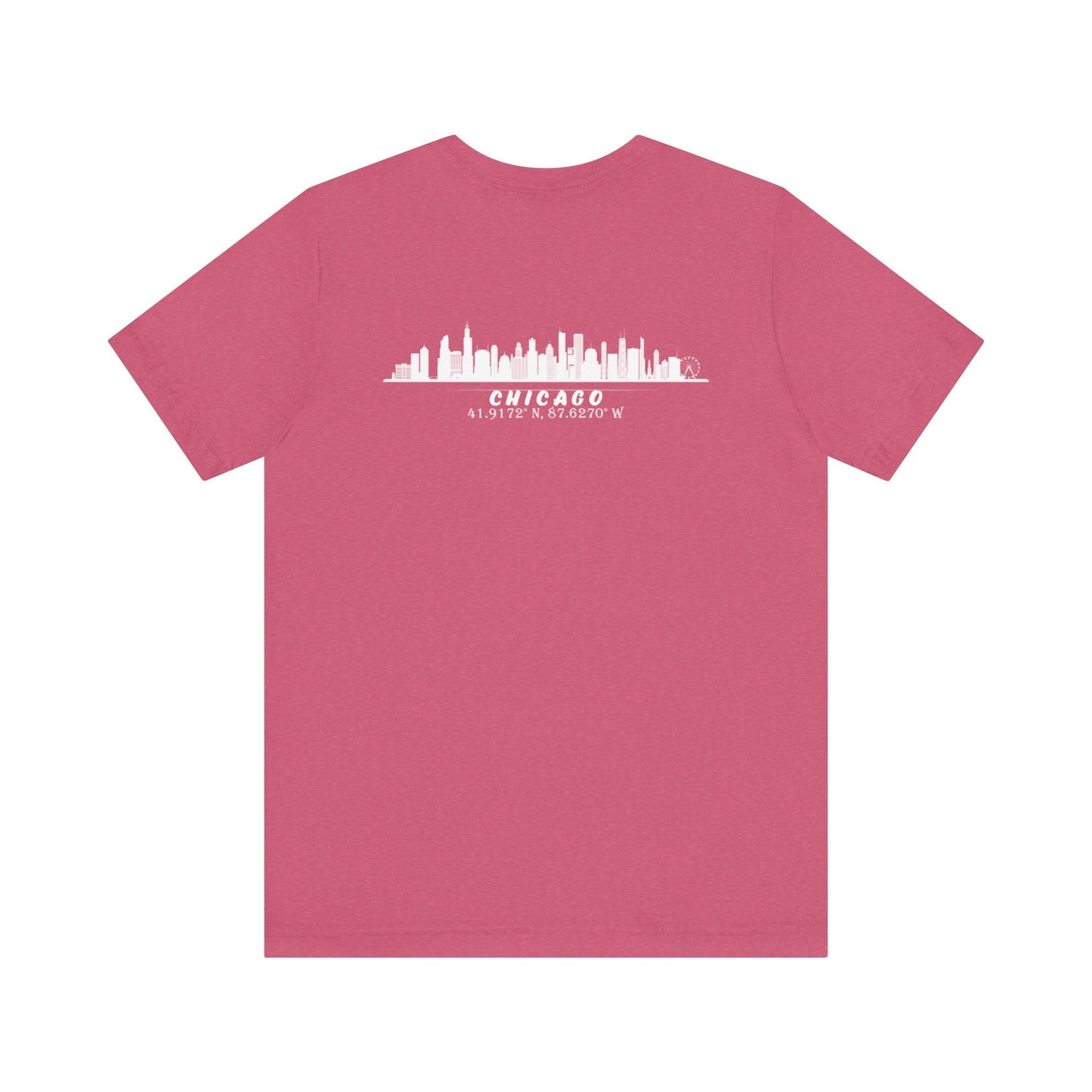 Latitudes Chicago Skyline Unisex Jersey Short Sleeve Tee