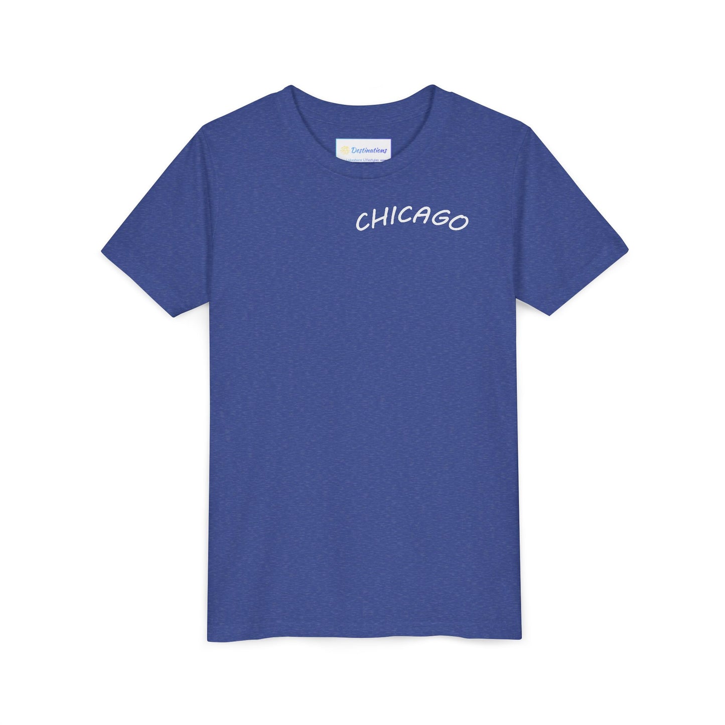 Retro Chicago Sunset Unisex Youth Short Sleeve Tee