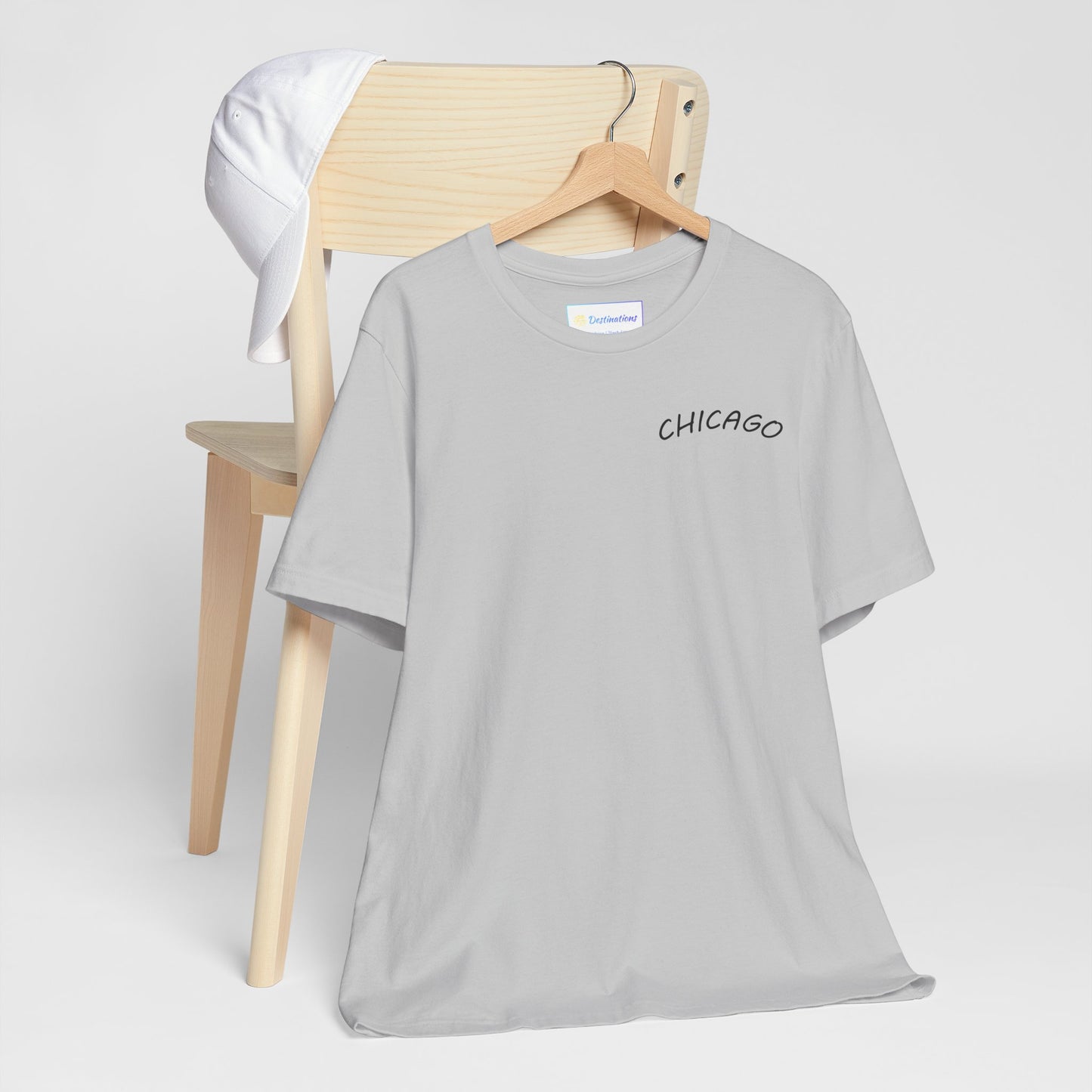 Retro Chicago Sunset Unisex Jersey Short Sleeve Tee