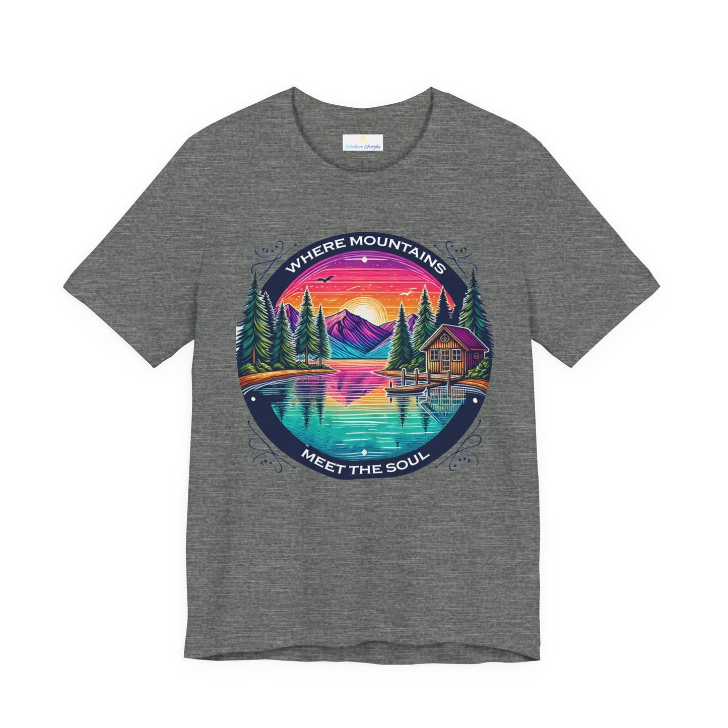 Where Mountains Meet the Soul Short Sleeve Tee
