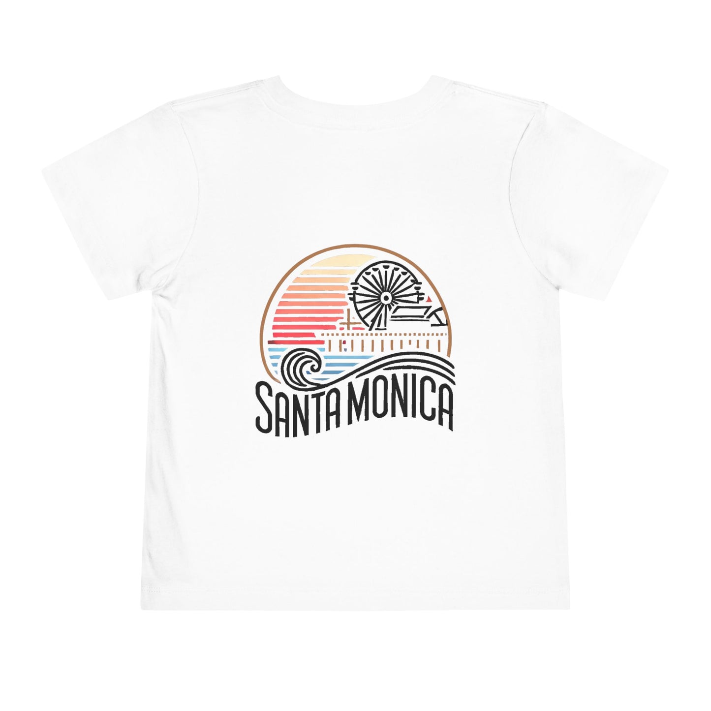 Vibrant Santa Monica Unisex Toddler Short Sleeve Tee