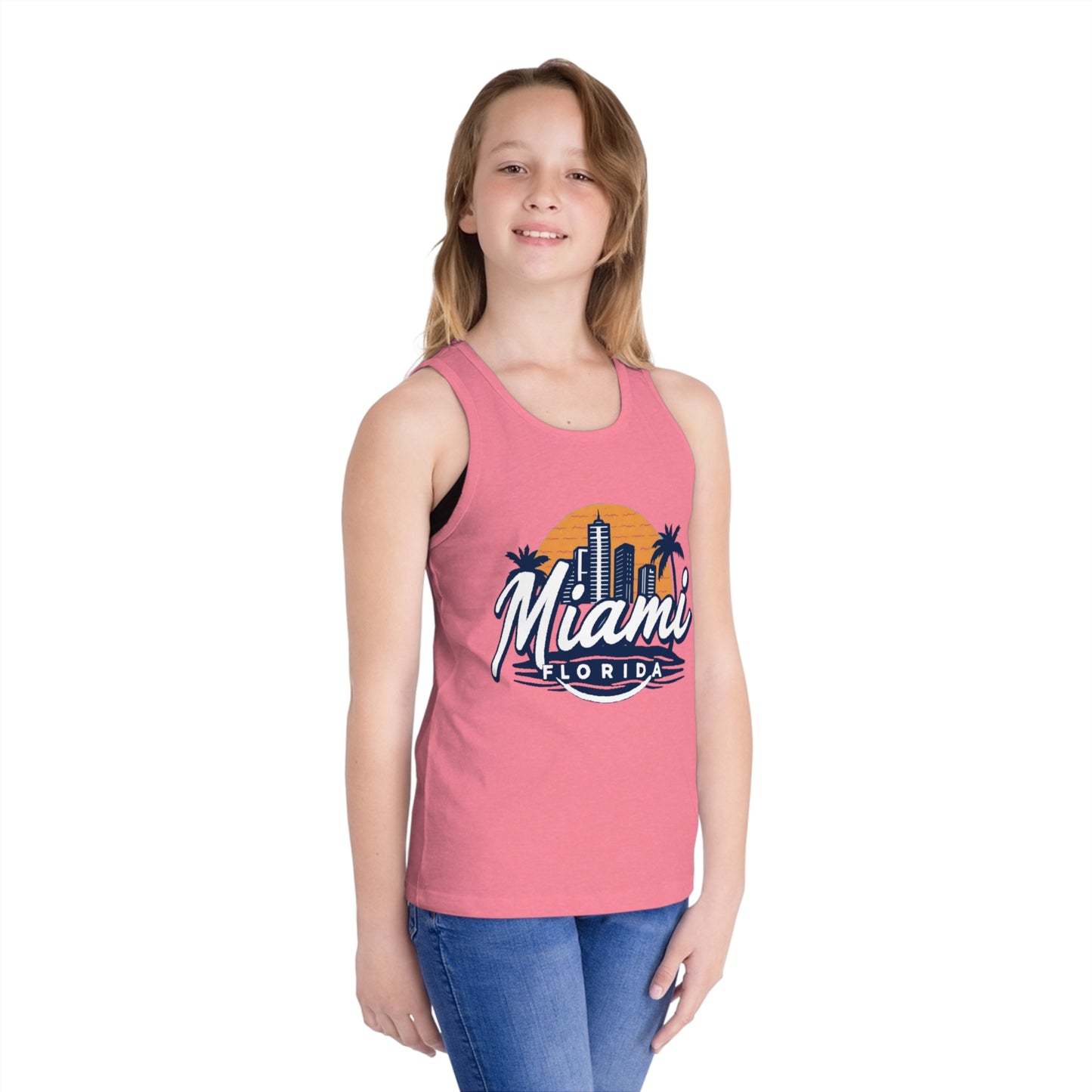 Retro Miami Unisex Kids Jersey Tank Top