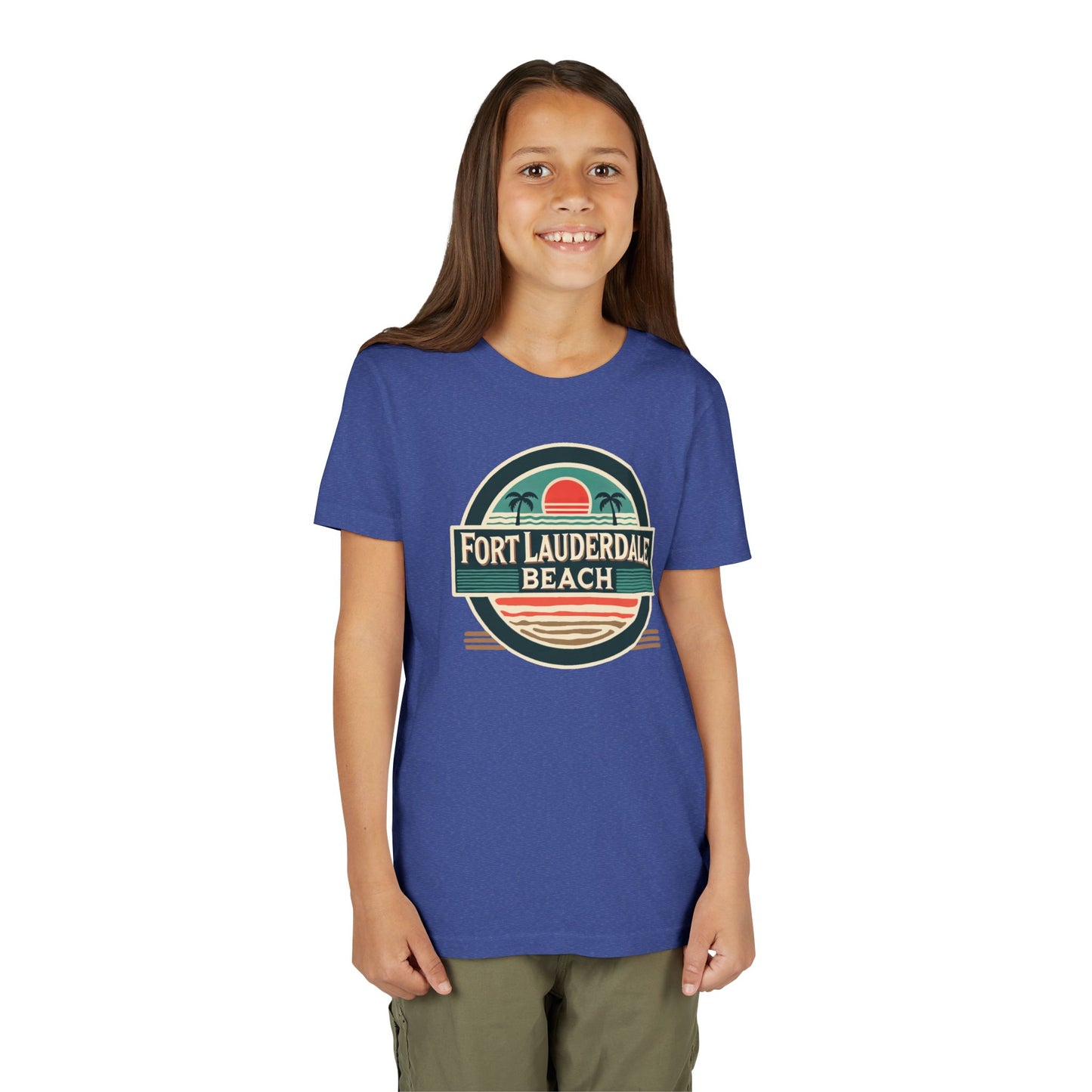 Vintage Fort Lauderdale Unisex Youth Short Sleeve Tee