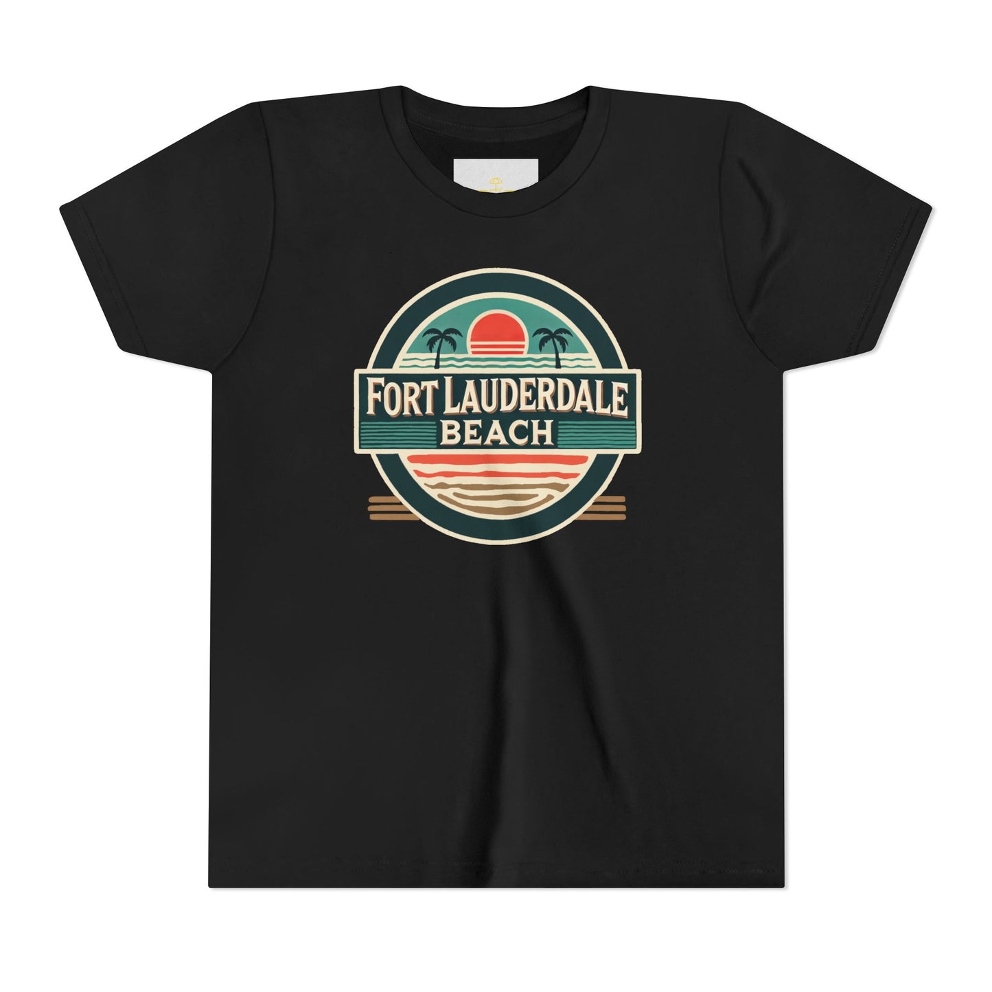 Vintage Fort Lauderdale Unisex Youth Short Sleeve Tee