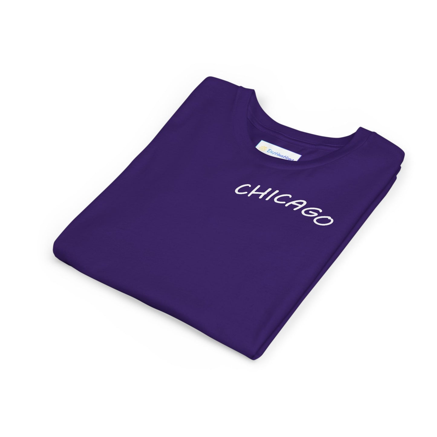 Retro Chicago Sunset Unisex Youth Short Sleeve Tee
