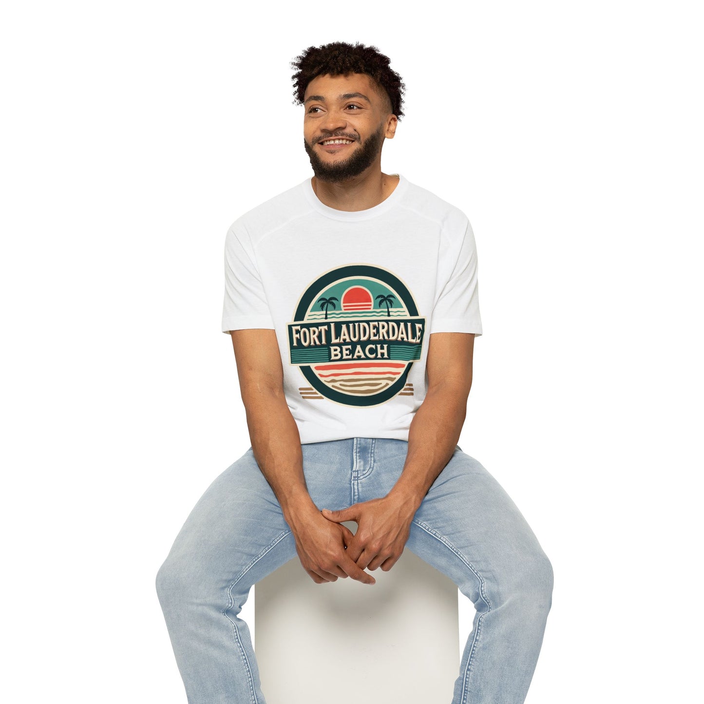 Vintage Fort Lauderdale Men's Raglan T-Shirt