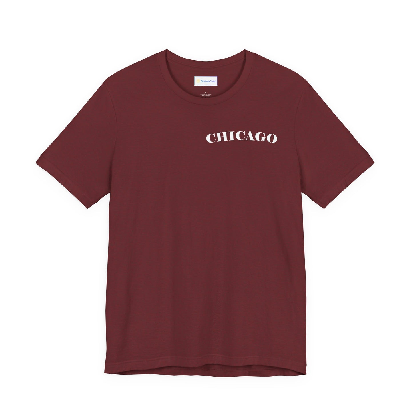Mystery Noir Chicago Skyline Sunset Unisex Jersey Short Sleeve Tee