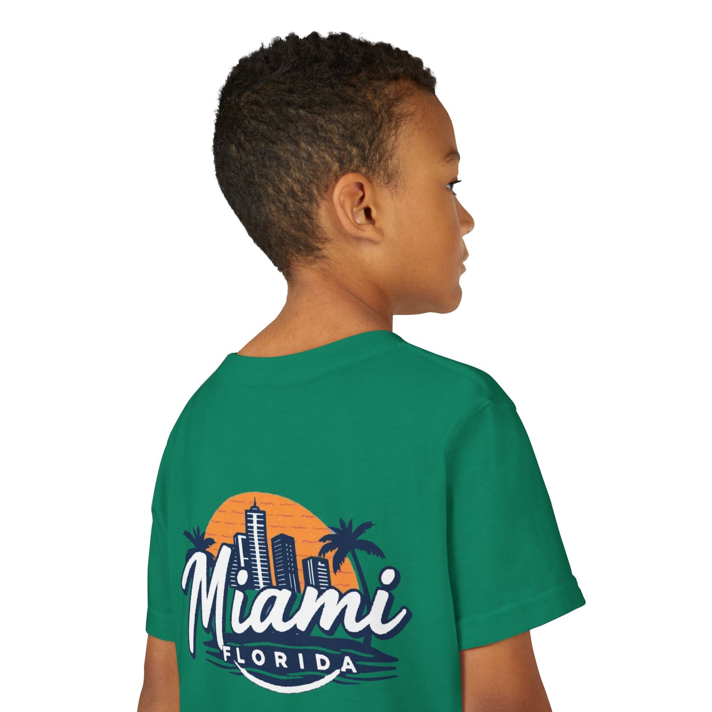 Retro Miami Unisex Youth Short Sleeve Tee