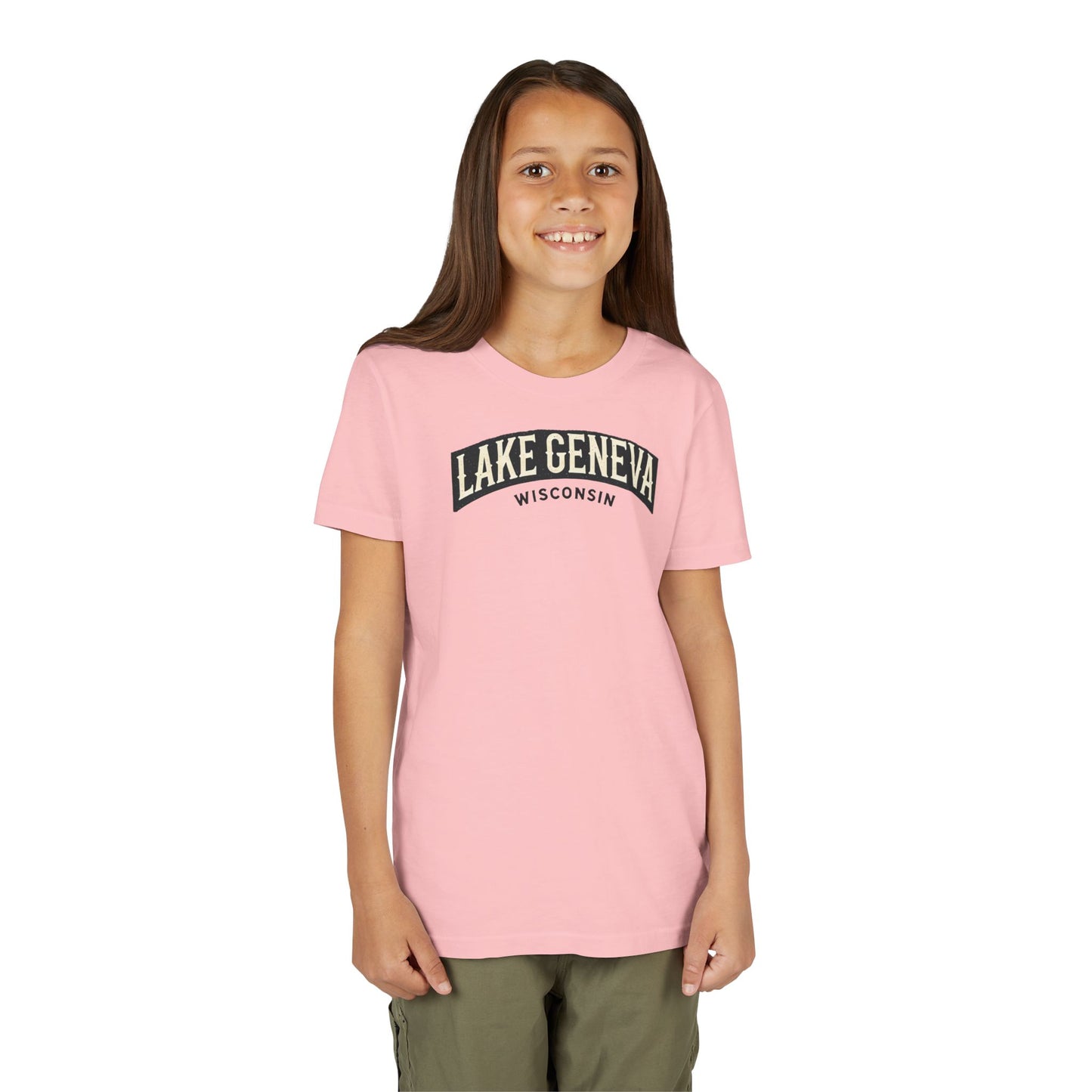 Vintage Lake Geneva Unisex Youth Short Sleeve Tee