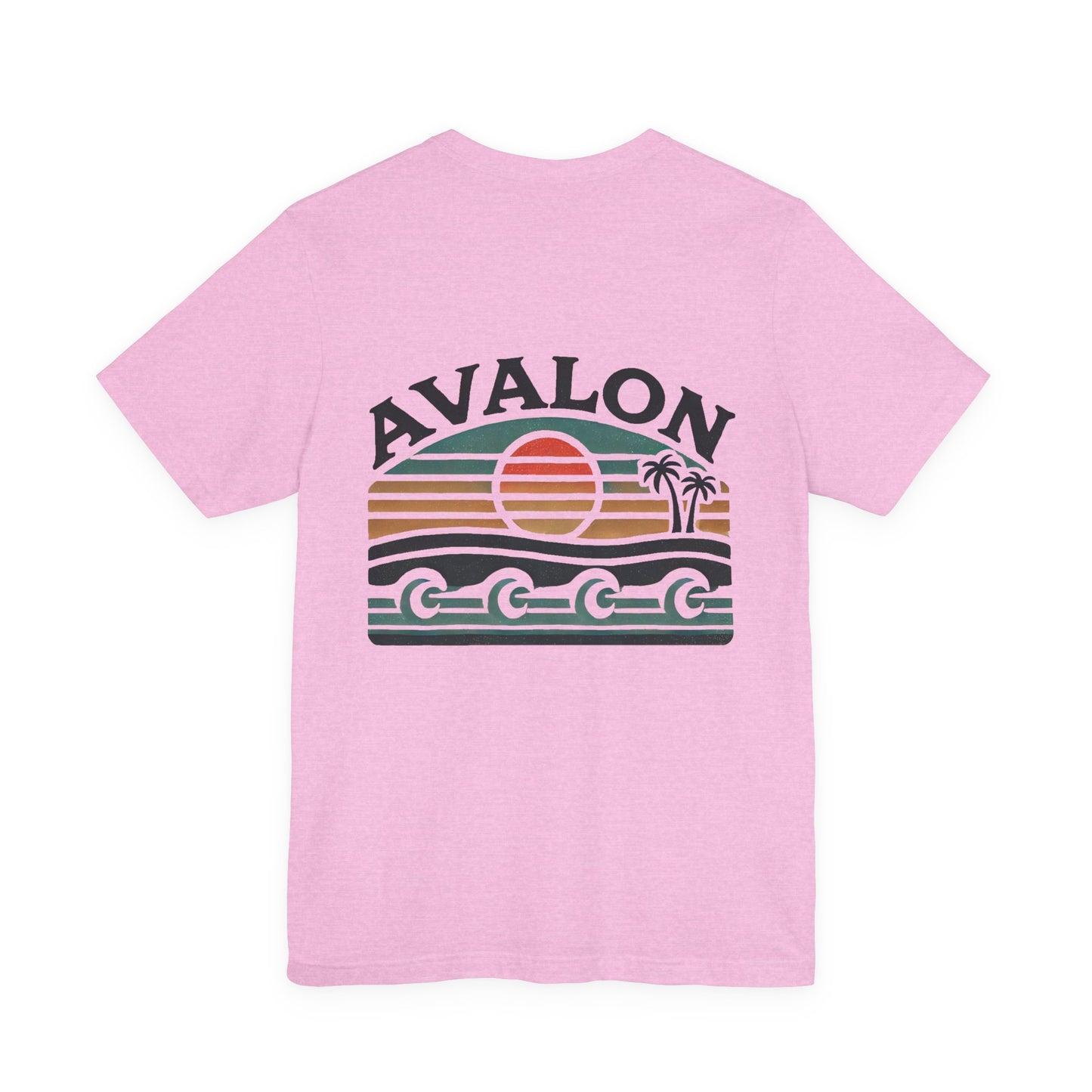 Retro Avalon Sunset Unisex Jersey Tee