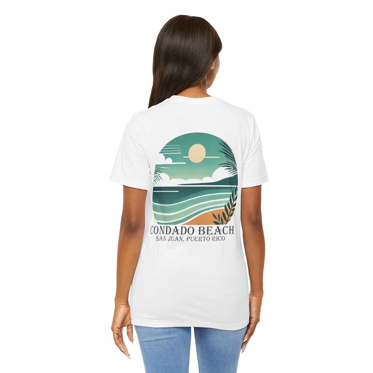 Coastal Vibes Condado Beach Unisex Jersey Short Sleeve Tee
