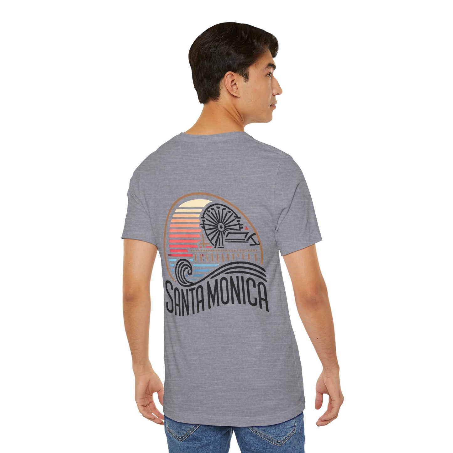 Vibrant Santa Monica Unisex Jersey Short Sleeve Tee