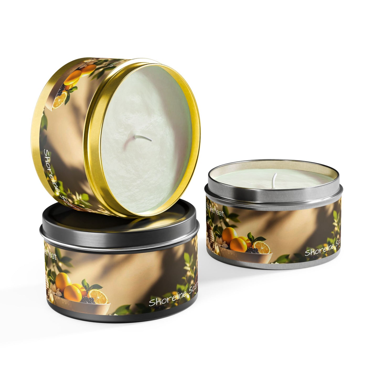 Spa Retreat Scented Rustic Tin Candle
