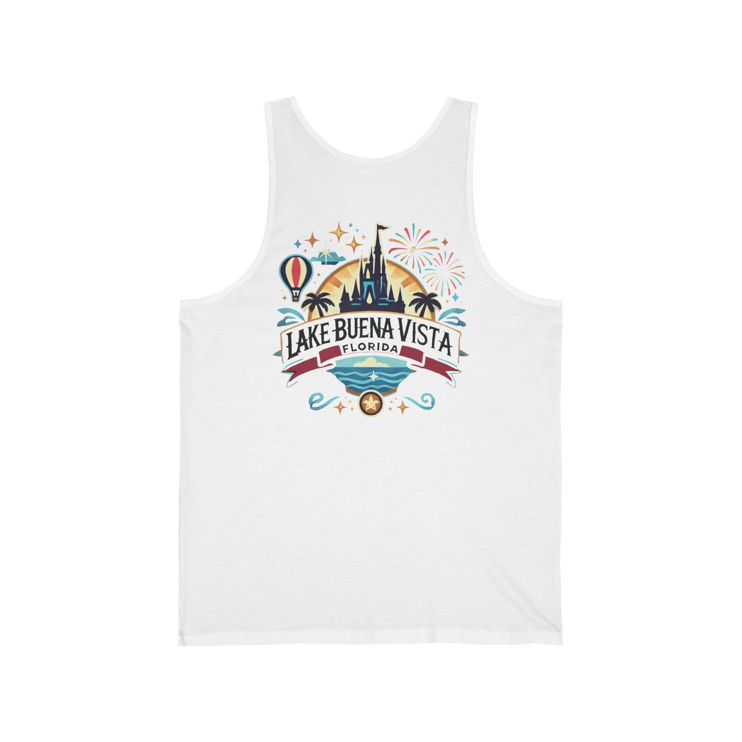 Adventurous Lake Buena Vista Unisex Jersey Tank