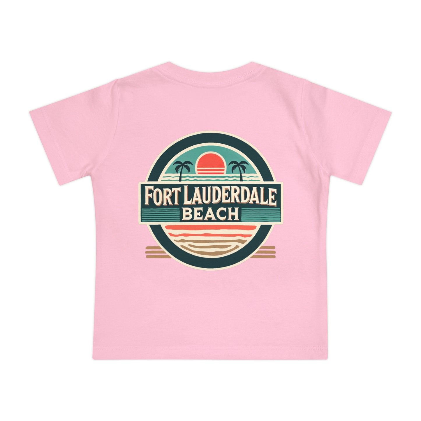 Vintage Fort Lauderdale Unisex Baby Short Sleeve T-Shirt