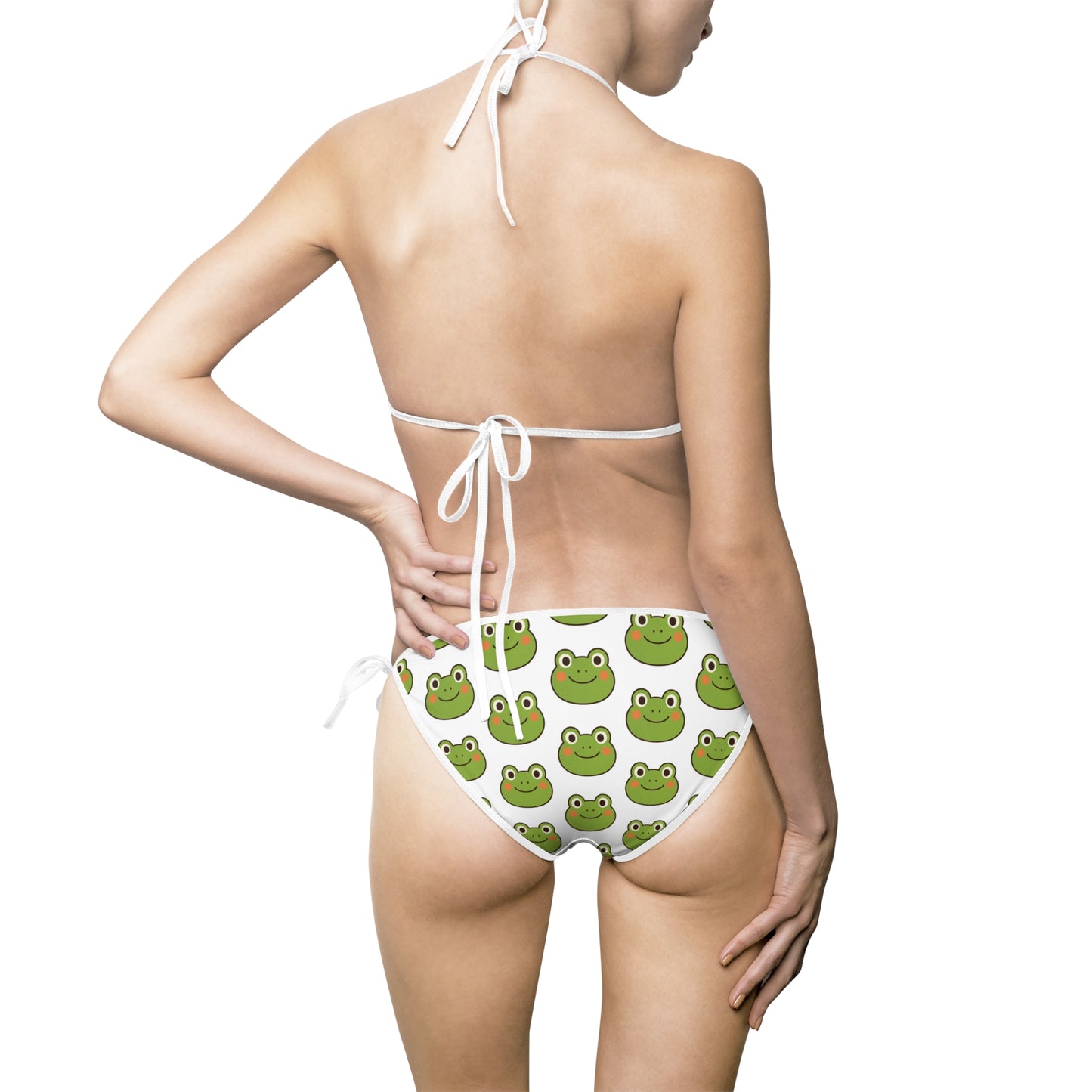 Frog Print Two-Piece Bikini Set