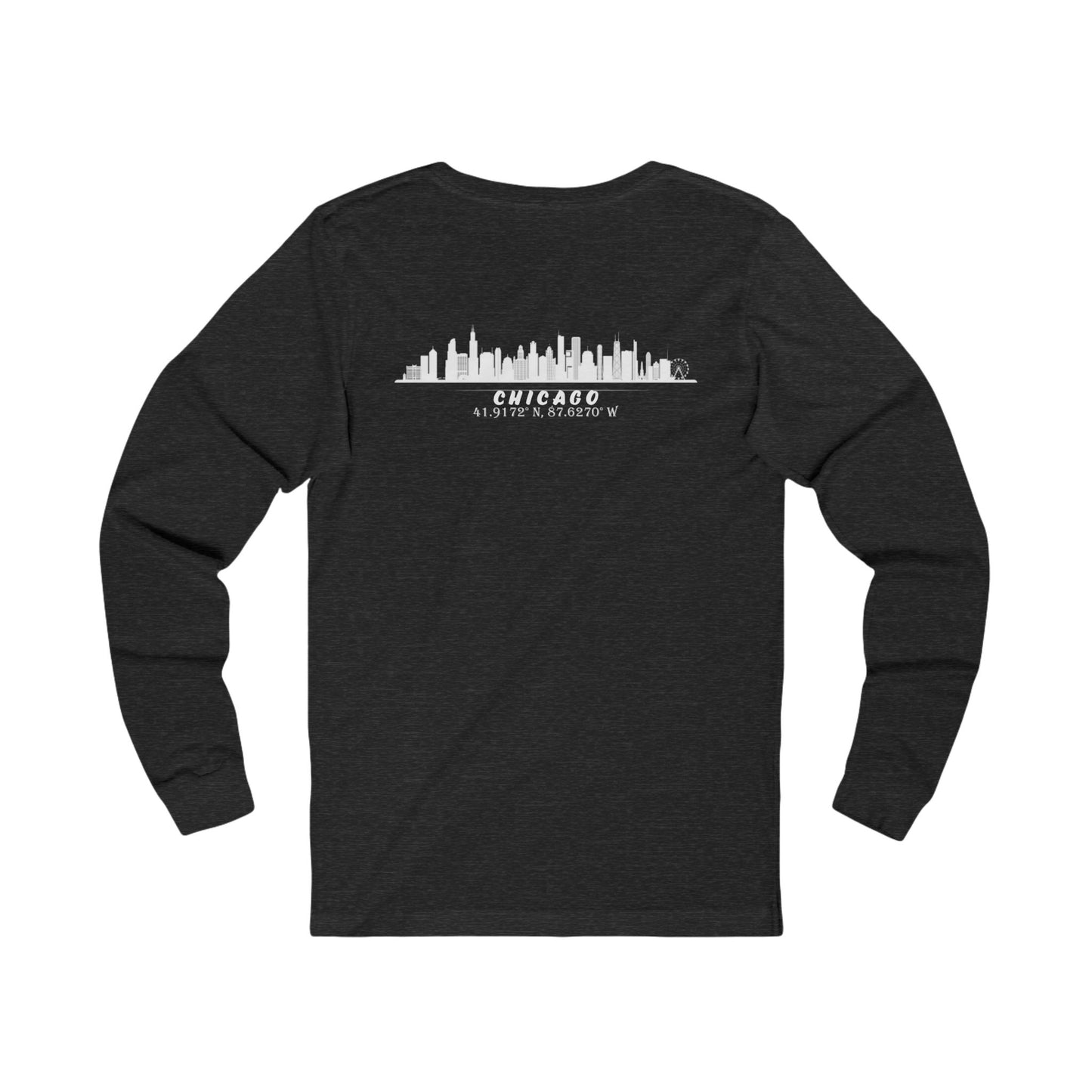 Latitudes Chicago Skyline Unisex Jersey Long Sleeve Tee
