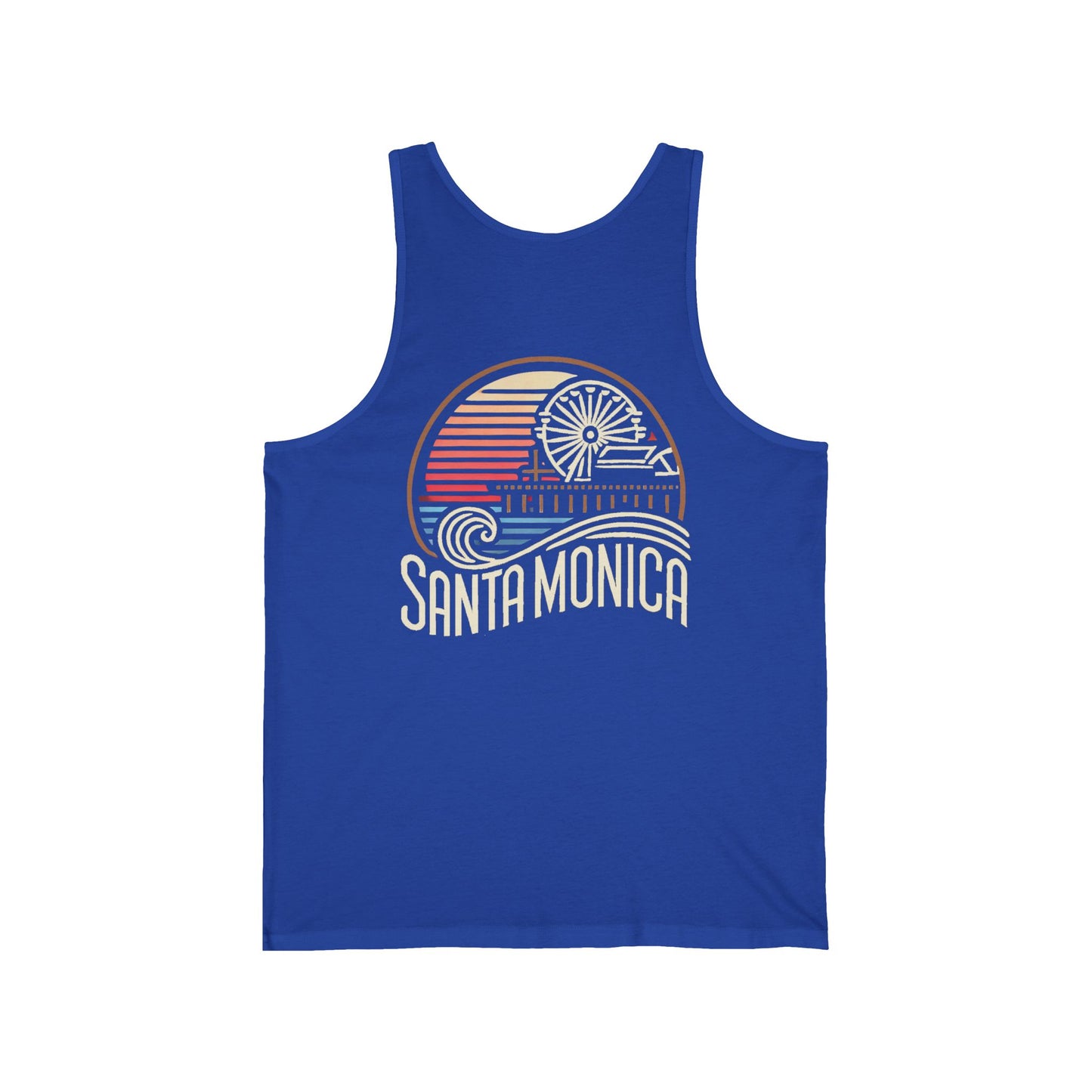 Vibrant Santa Monica Unisex Jersey Tank