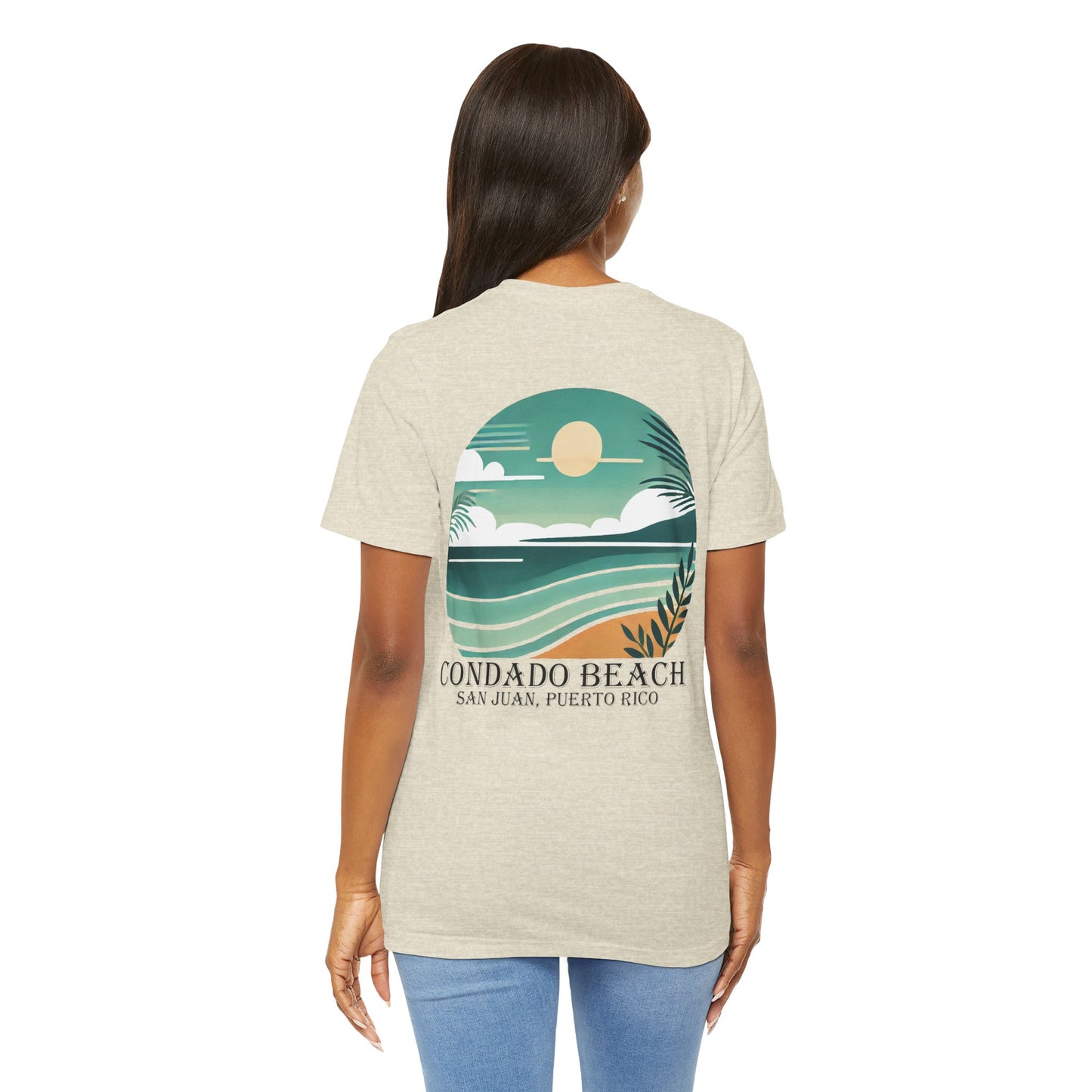 Coastal Vibes Condado Beach Unisex Jersey Short Sleeve Tee