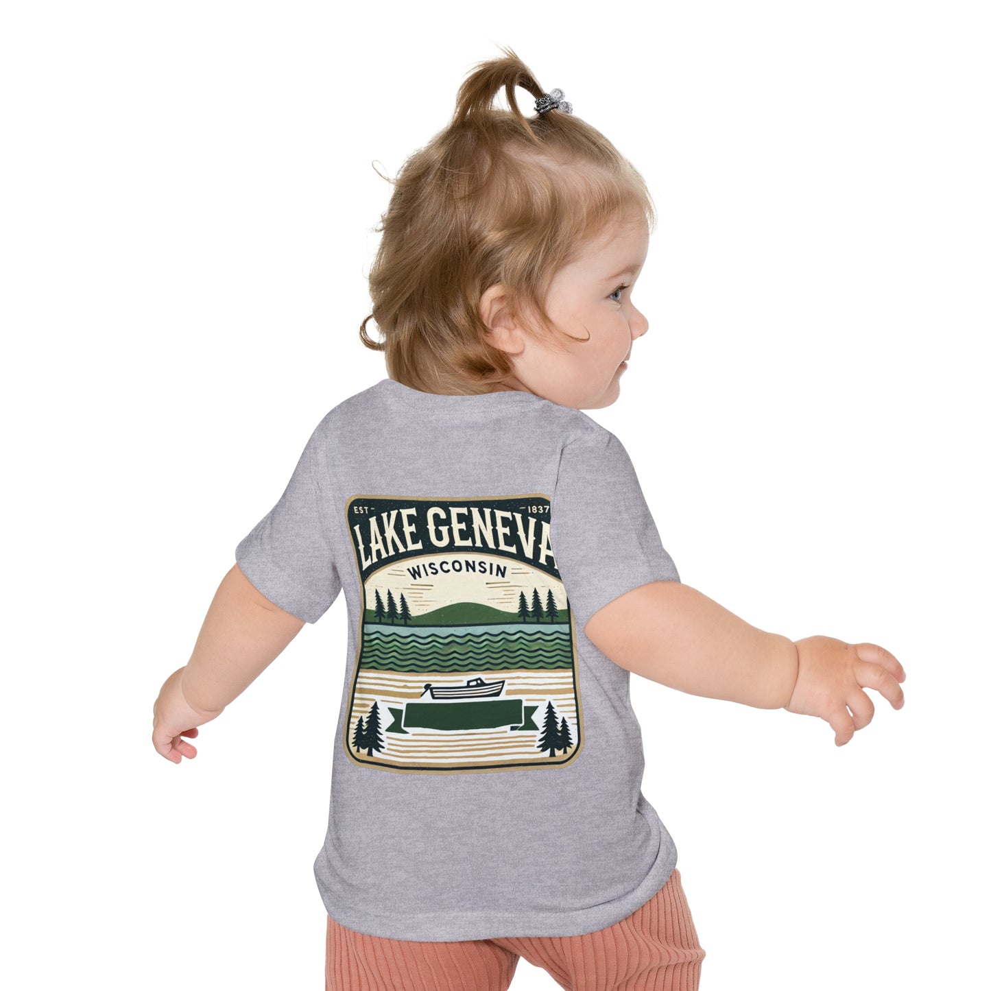 Vintage Lake Geneva Unisex Baby Short Sleeve T-Shirt