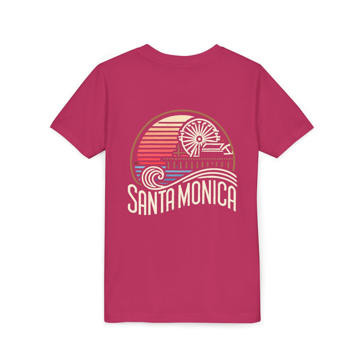 Vibrant Santa Monica Youth Short Sleeve Tee