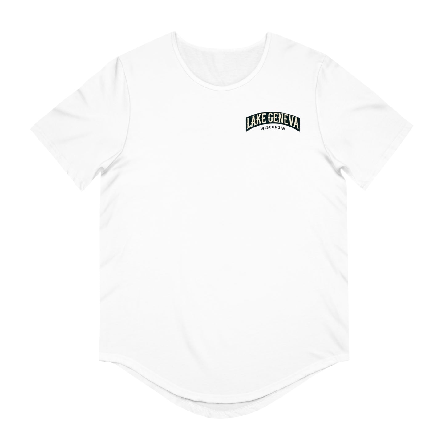 Vintage Lake Geneva Men's Jersey Curved Hem Tee