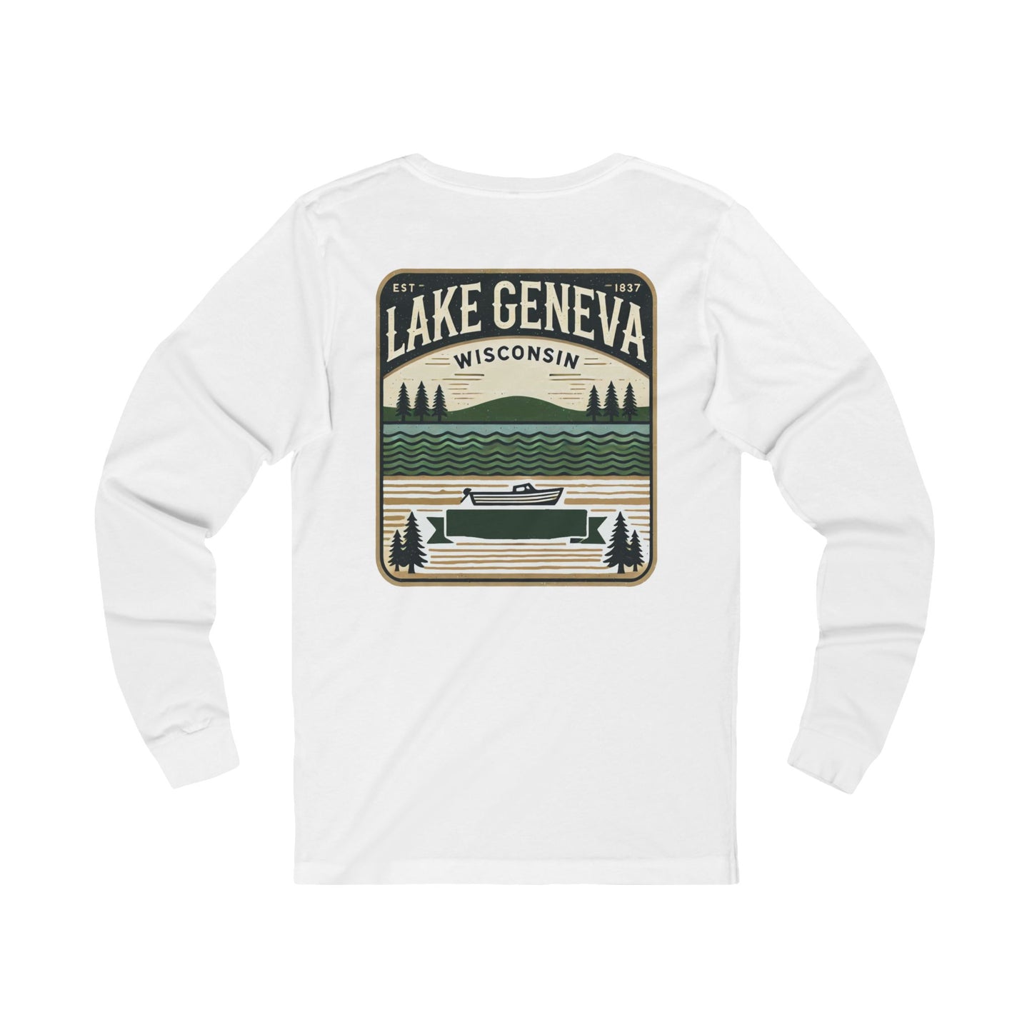 Vintage Lake Geneva Unisex Jersey Long Sleeve Tee