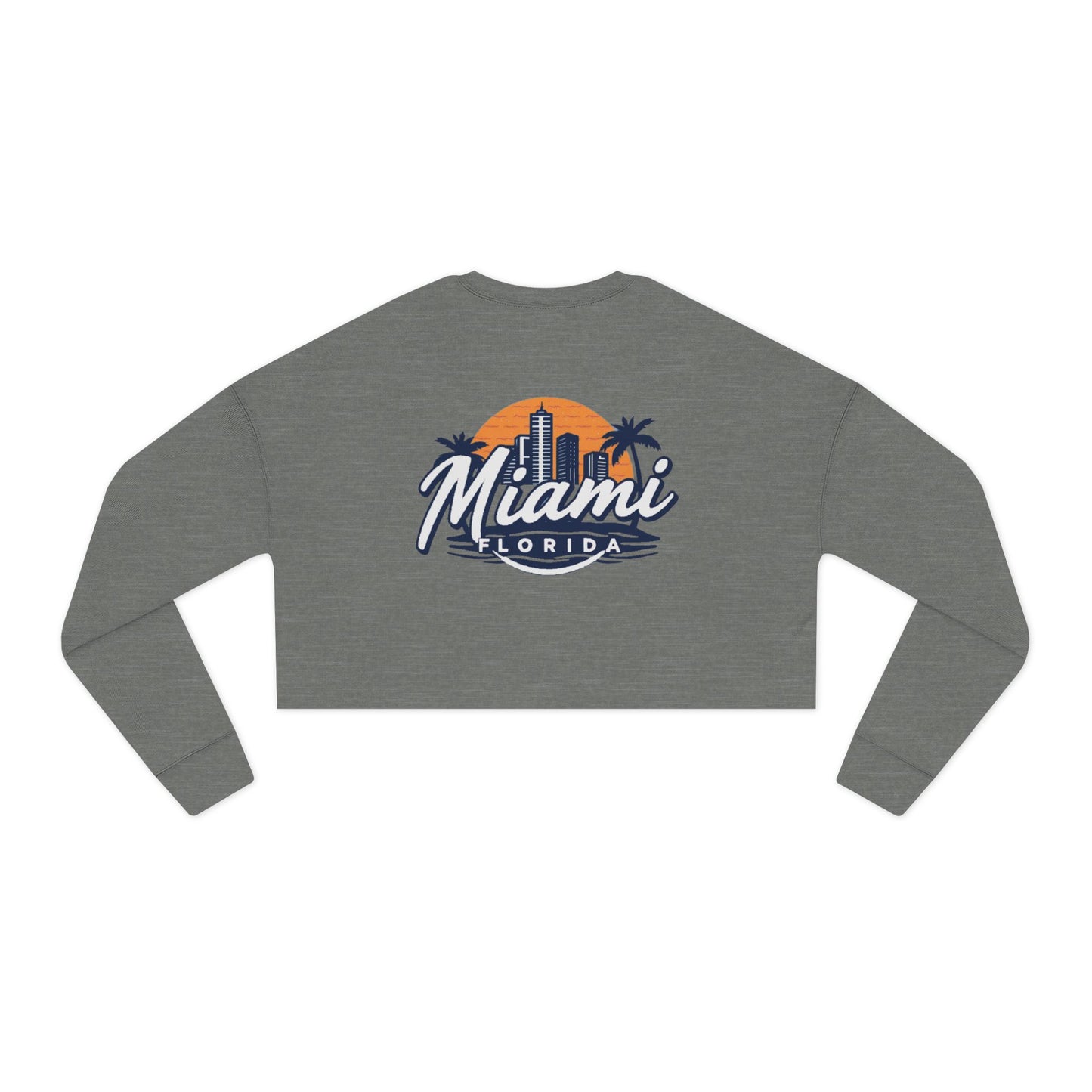 Retro Miami Women's Cropped Sweatshirt