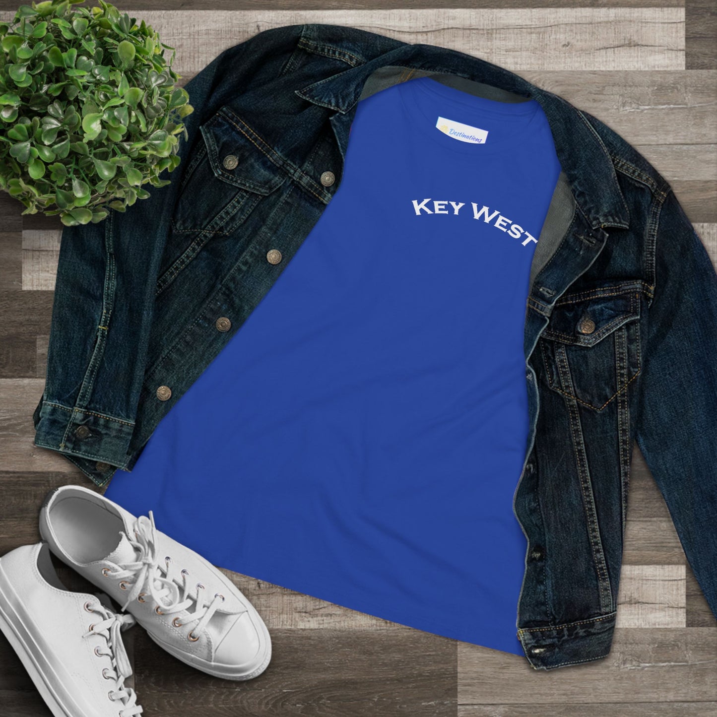 Vibrant Key West Women's Cotton Tee