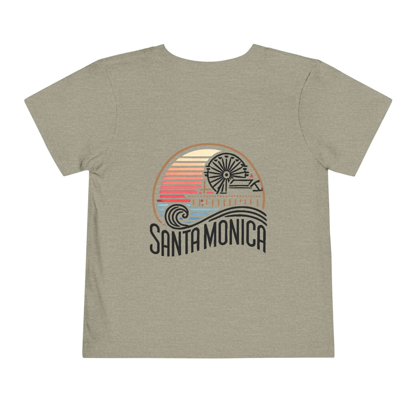 Vibrant Santa Monica Unisex Toddler Short Sleeve Tee