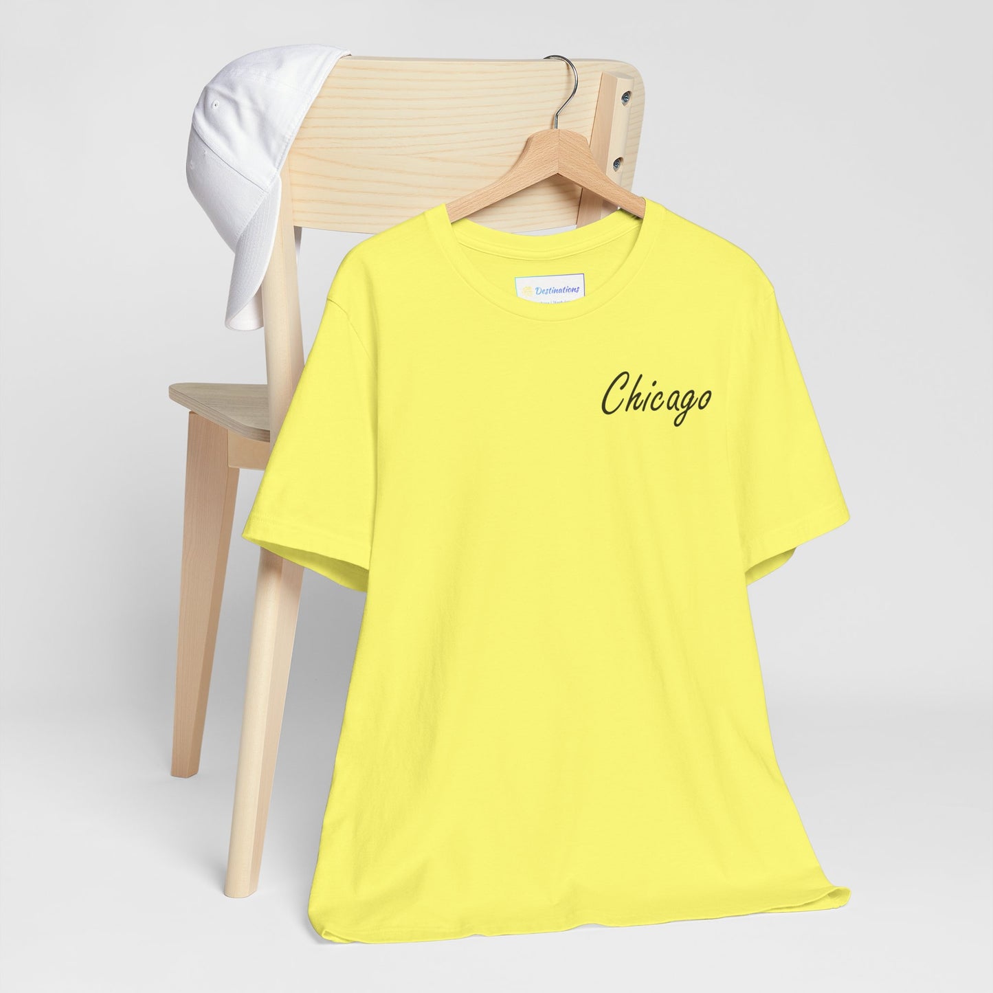 Elegant Chicago Skyline Unisex Jersey Short Sleeve Tee