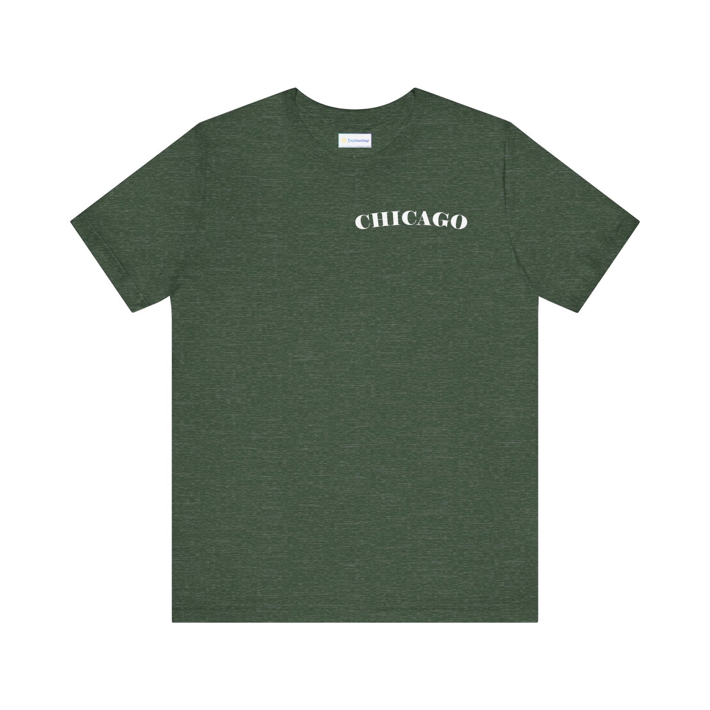Mystery Noir Chicago Skyline Sunset Unisex Jersey Short Sleeve Tee