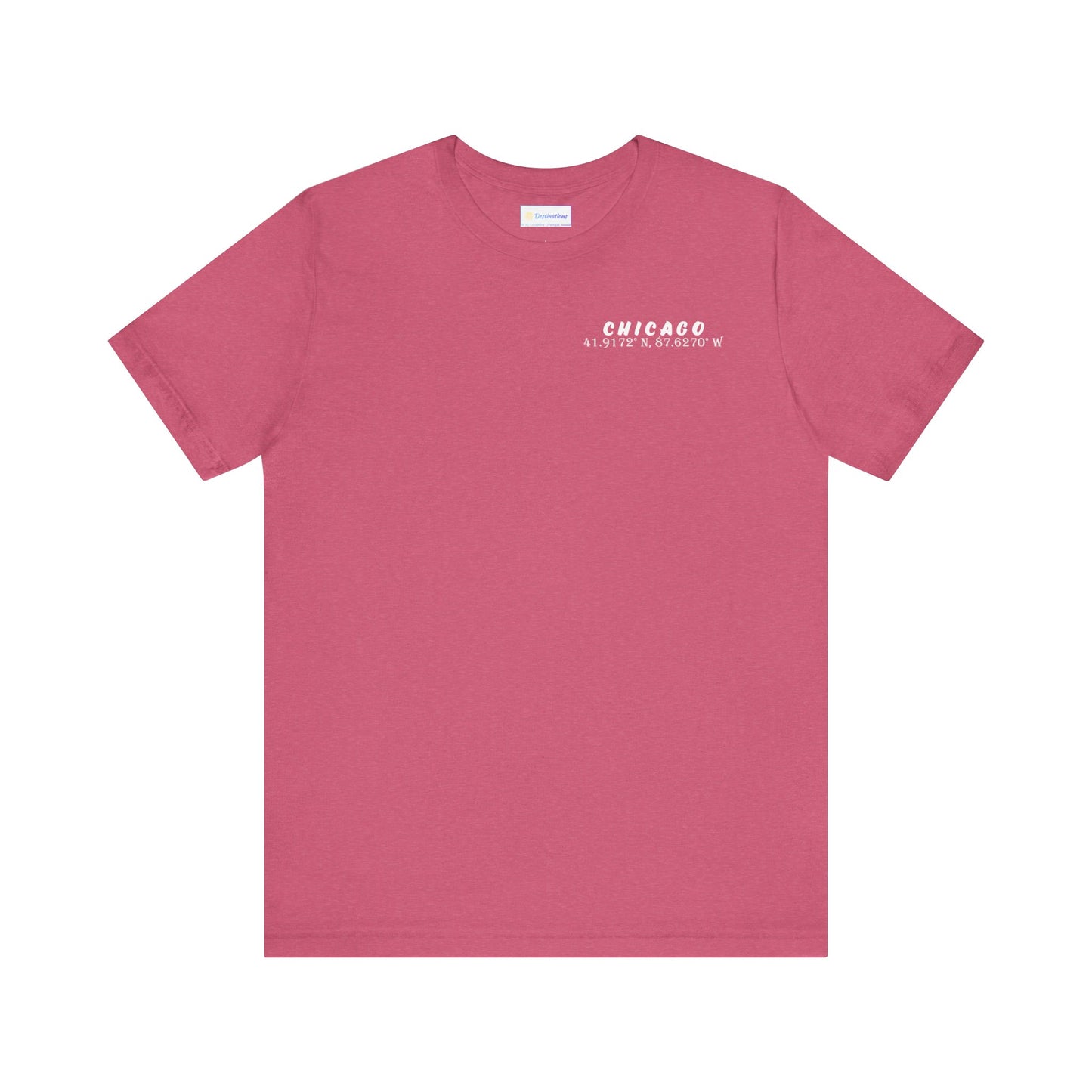 Latitudes Chicago Skyline Unisex Jersey Short Sleeve Tee