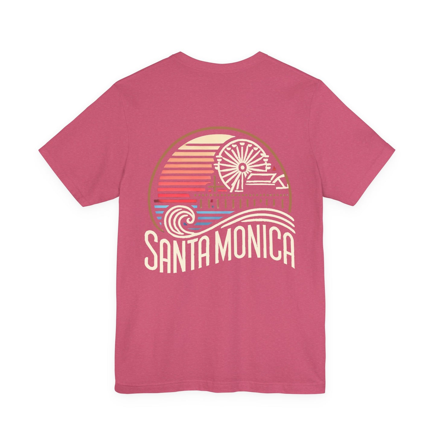 Vibrant Santa Monica Unisex Jersey Short Sleeve Tee