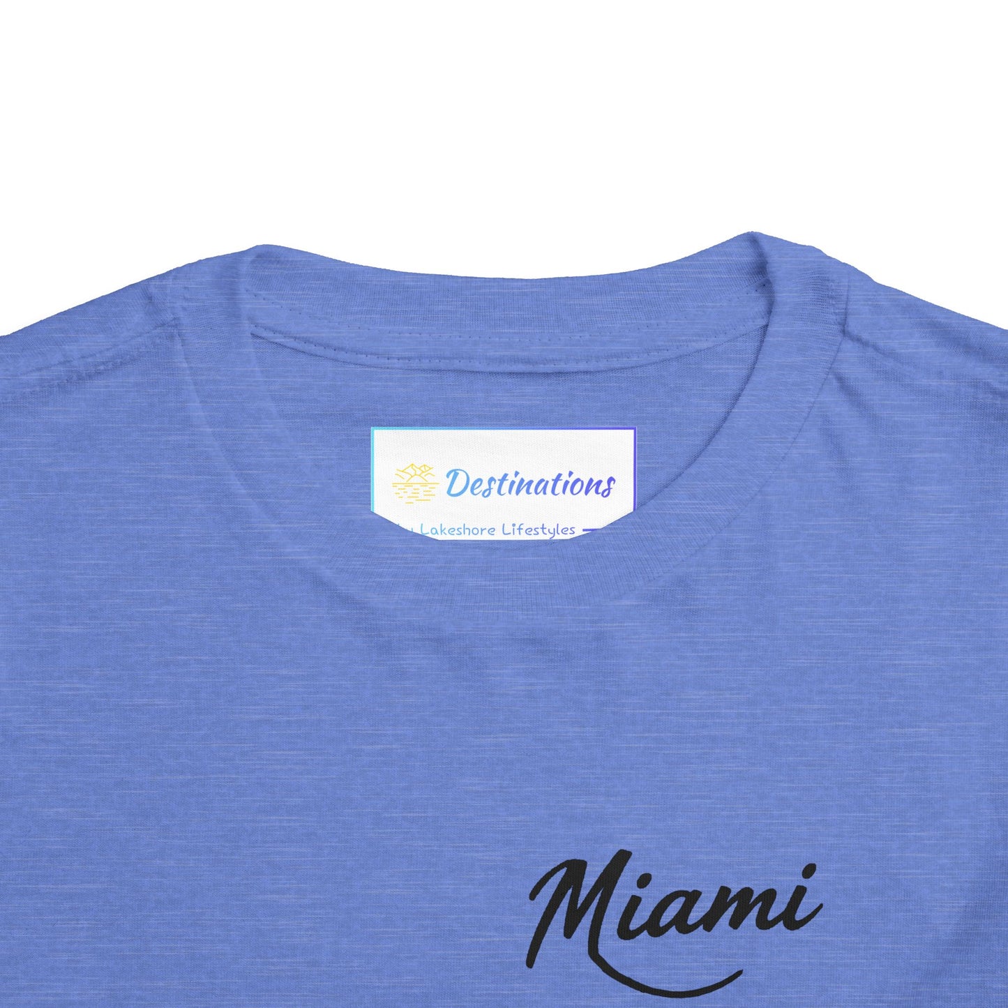 Retro Miami Unisex Toddler Short Sleeve Tee