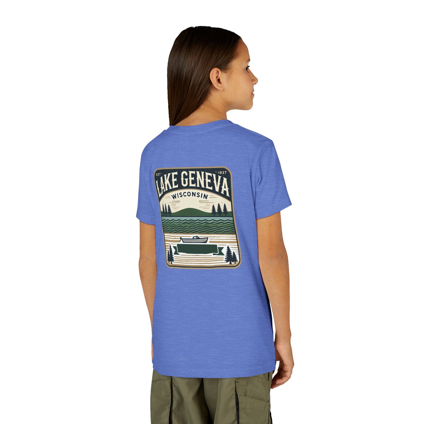 Vintage Lake Geneva Unisex Youth Short Sleeve Tee