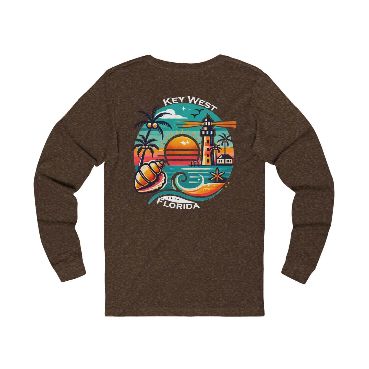 Vibrant Key West Unisex Jersey Long Sleeve Tee