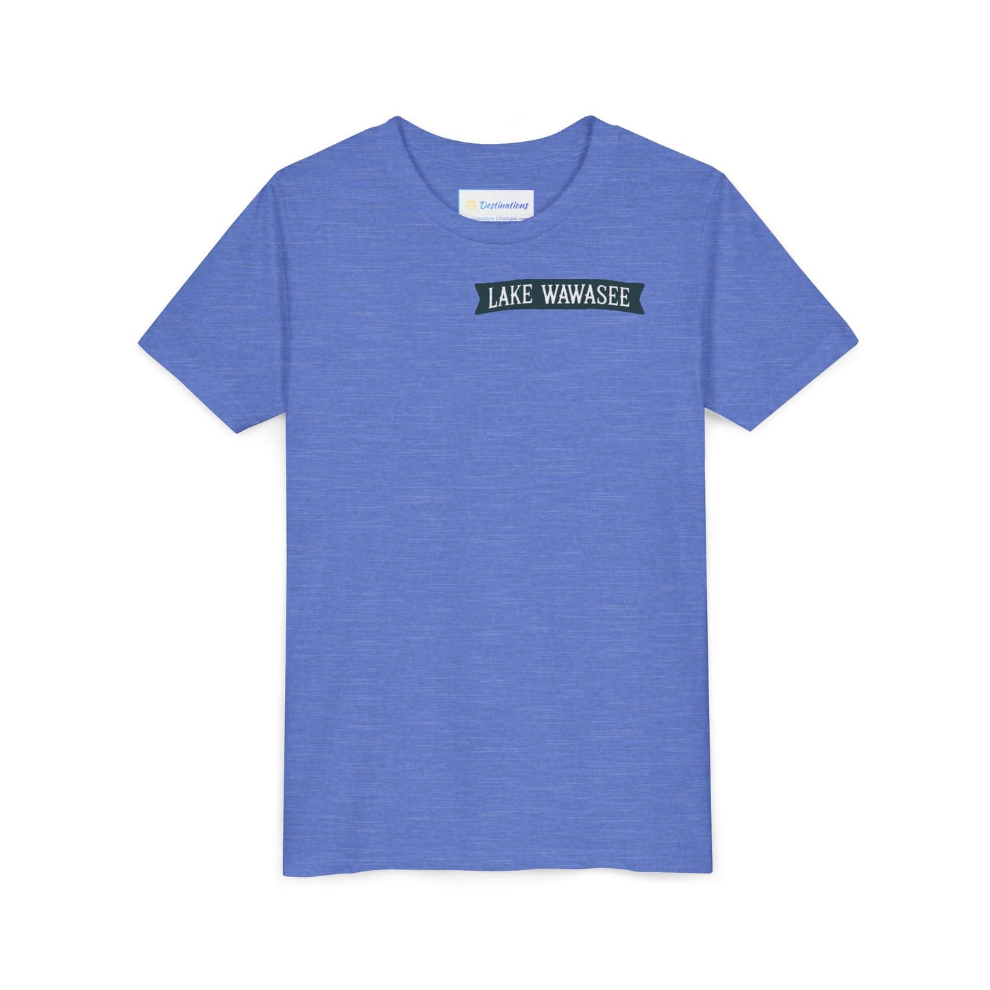 Vintage Lake Wawasee Unisex Youth Short Sleeve Tee
