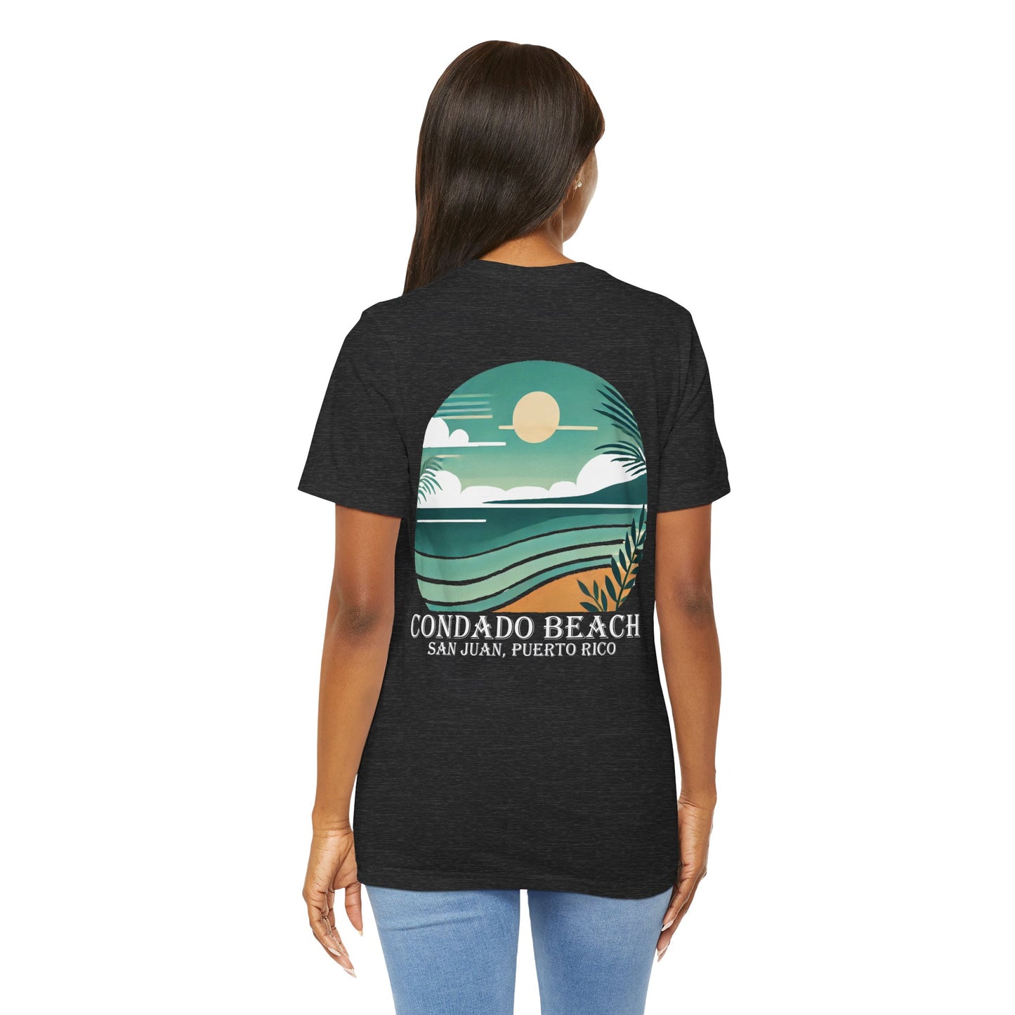 Coastal Vibes Condado Beach Unisex Jersey Short Sleeve Tee