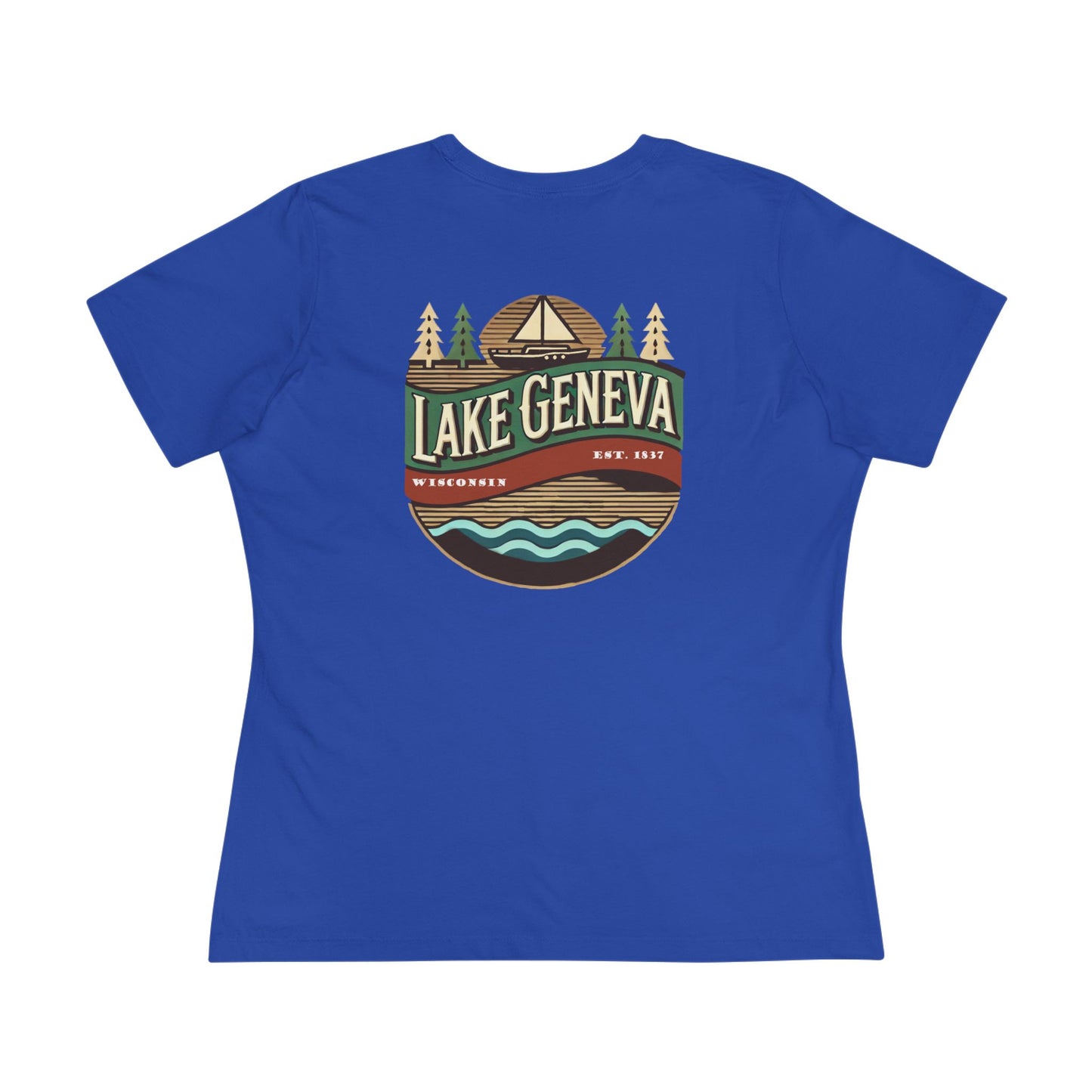 Retro Lake Geneva Women's Cotton Tee